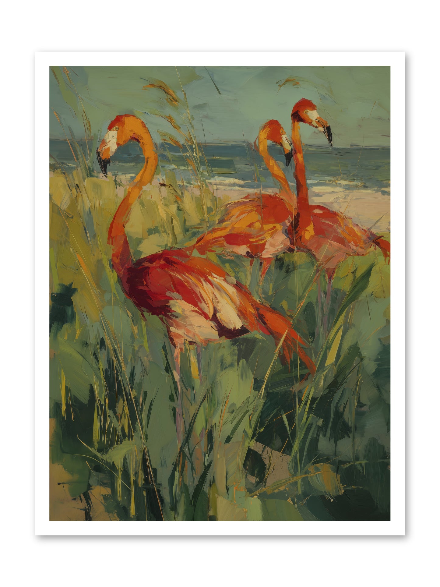 Seaside Meadow -- Loose Canvas Print 24x32