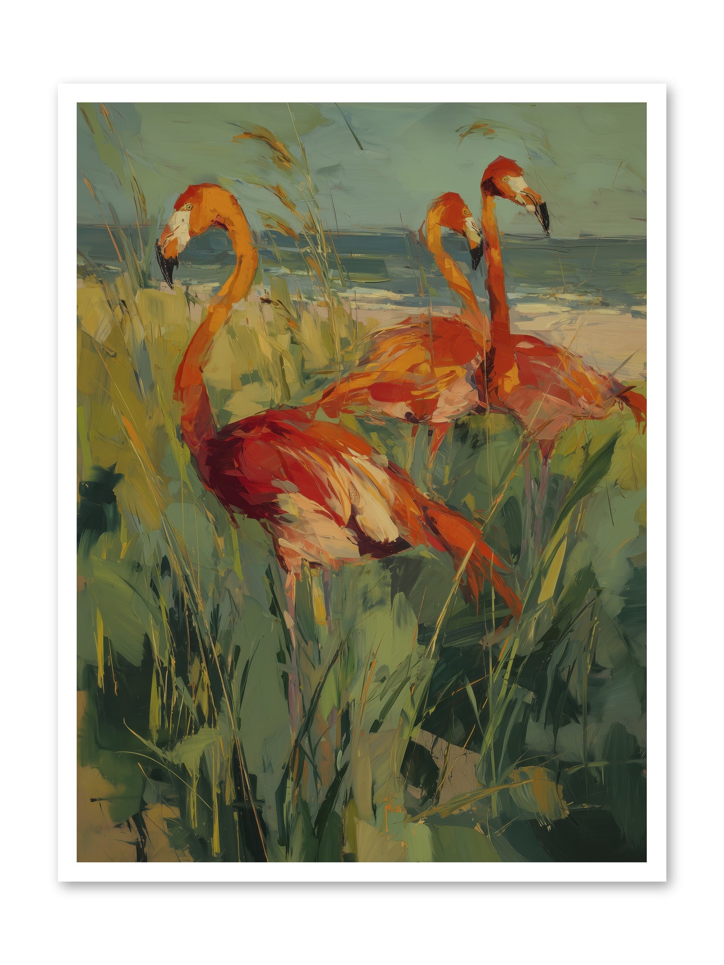 Seaside Meadow -- Paper Print 30x40