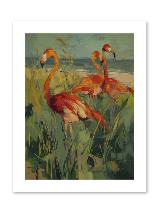 Seaside Meadow -- Paper Print 9x12