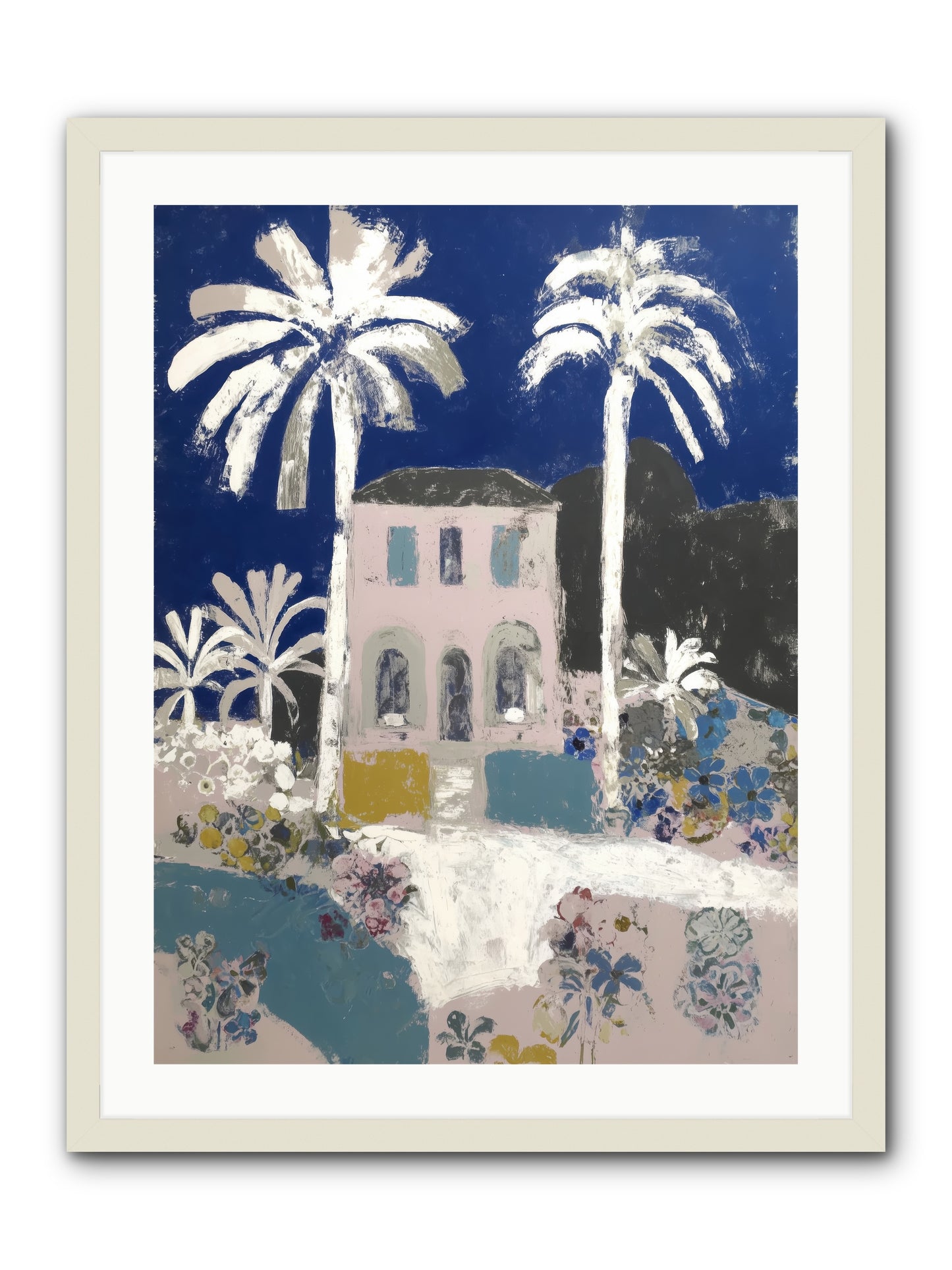 Seaside Sanctuary -- Framed Print - White 24x32