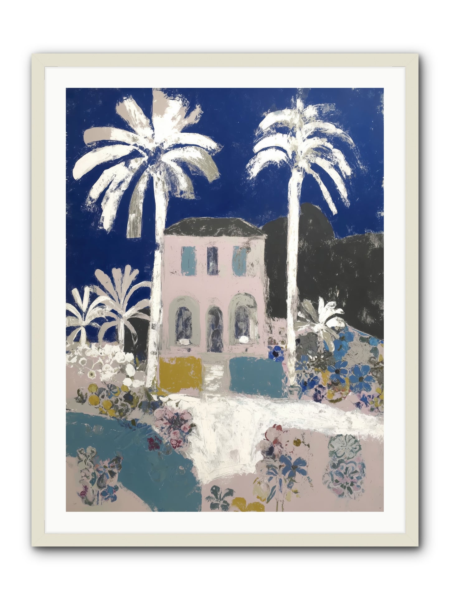 Seaside Sanctuary -- Framed Print - White 30x40