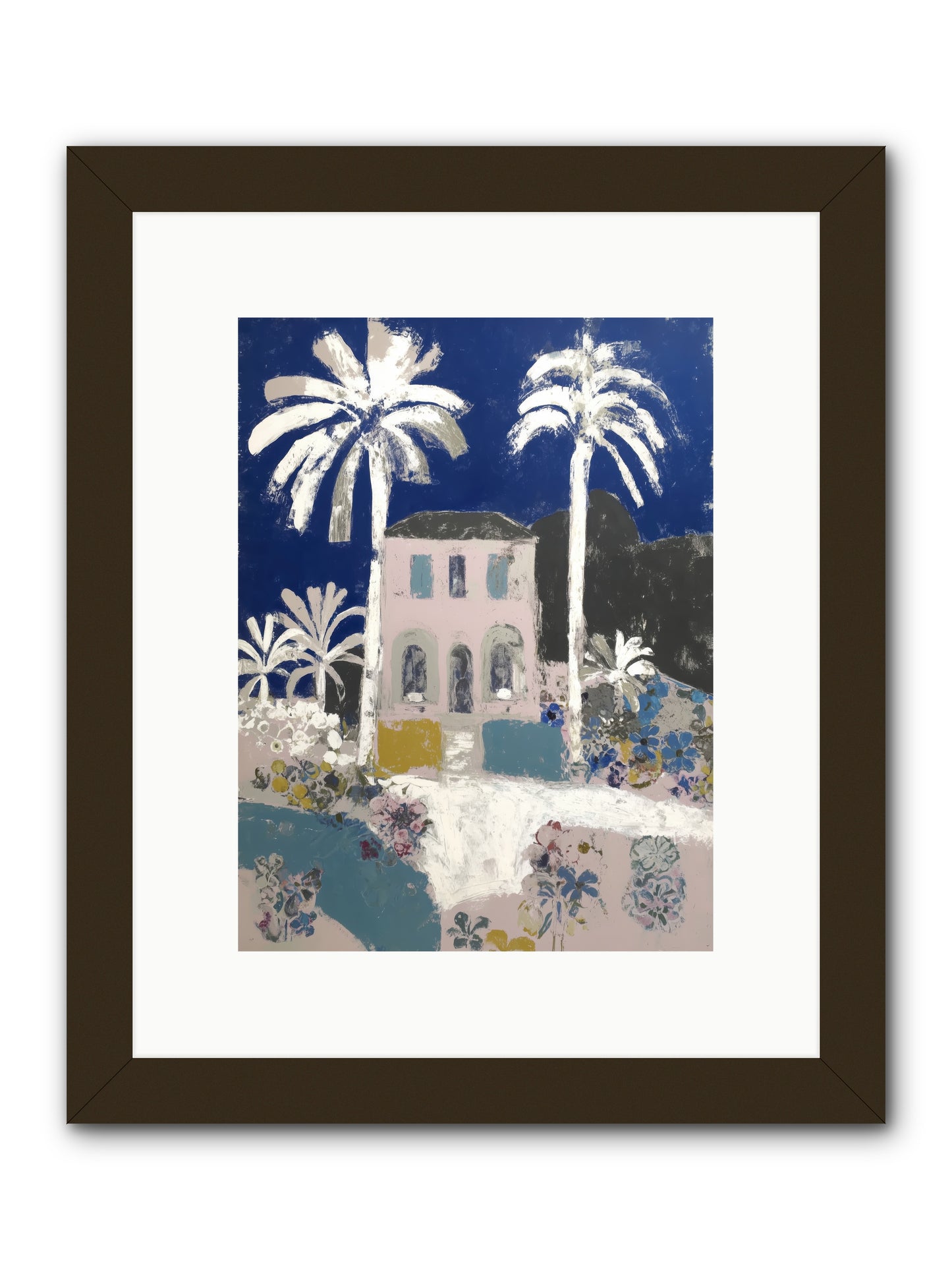 Seaside Sanctuary -- Framed Print - Black 9x12