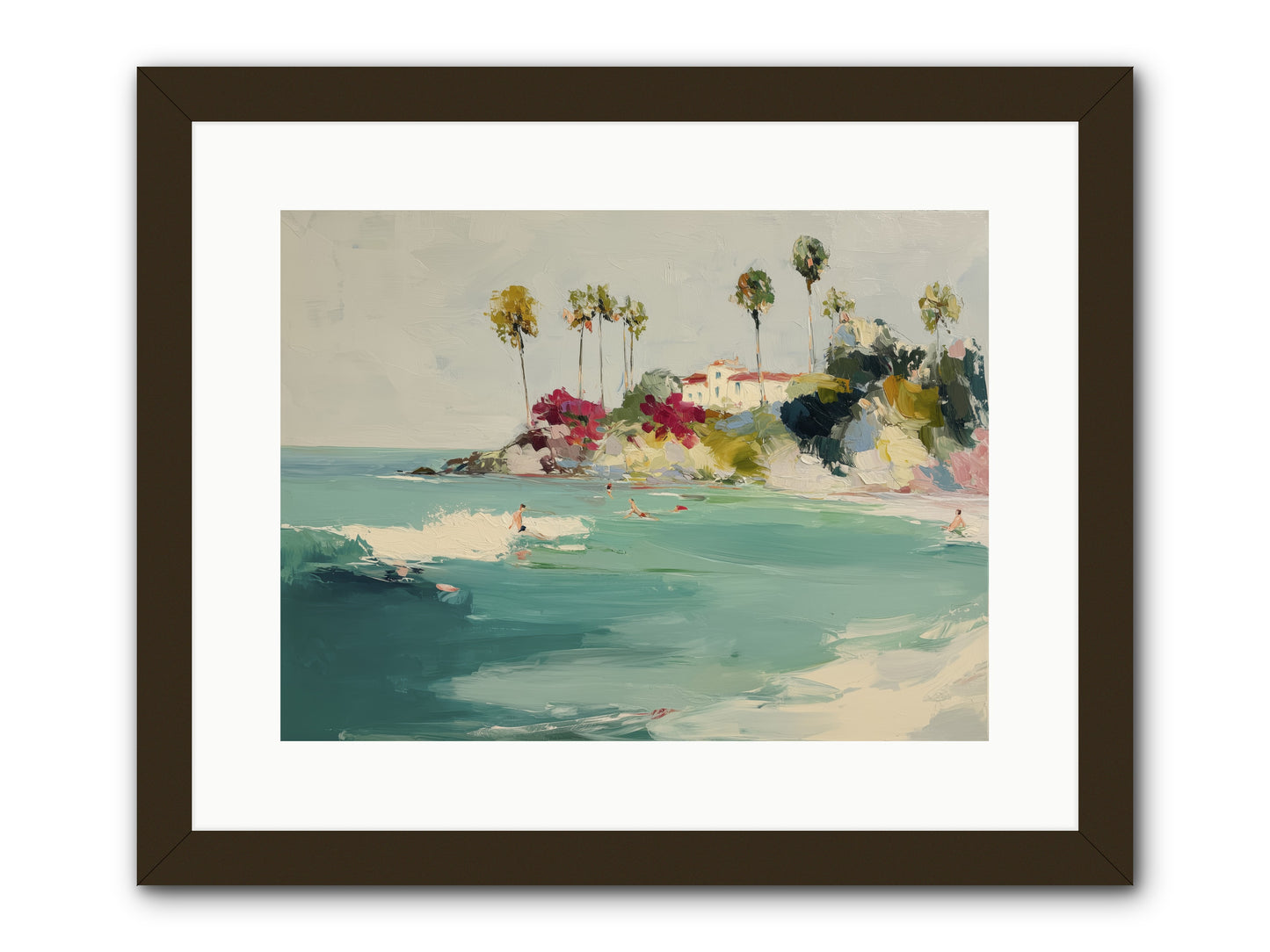 Seaside Souls -- Framed Print - Black 16x12