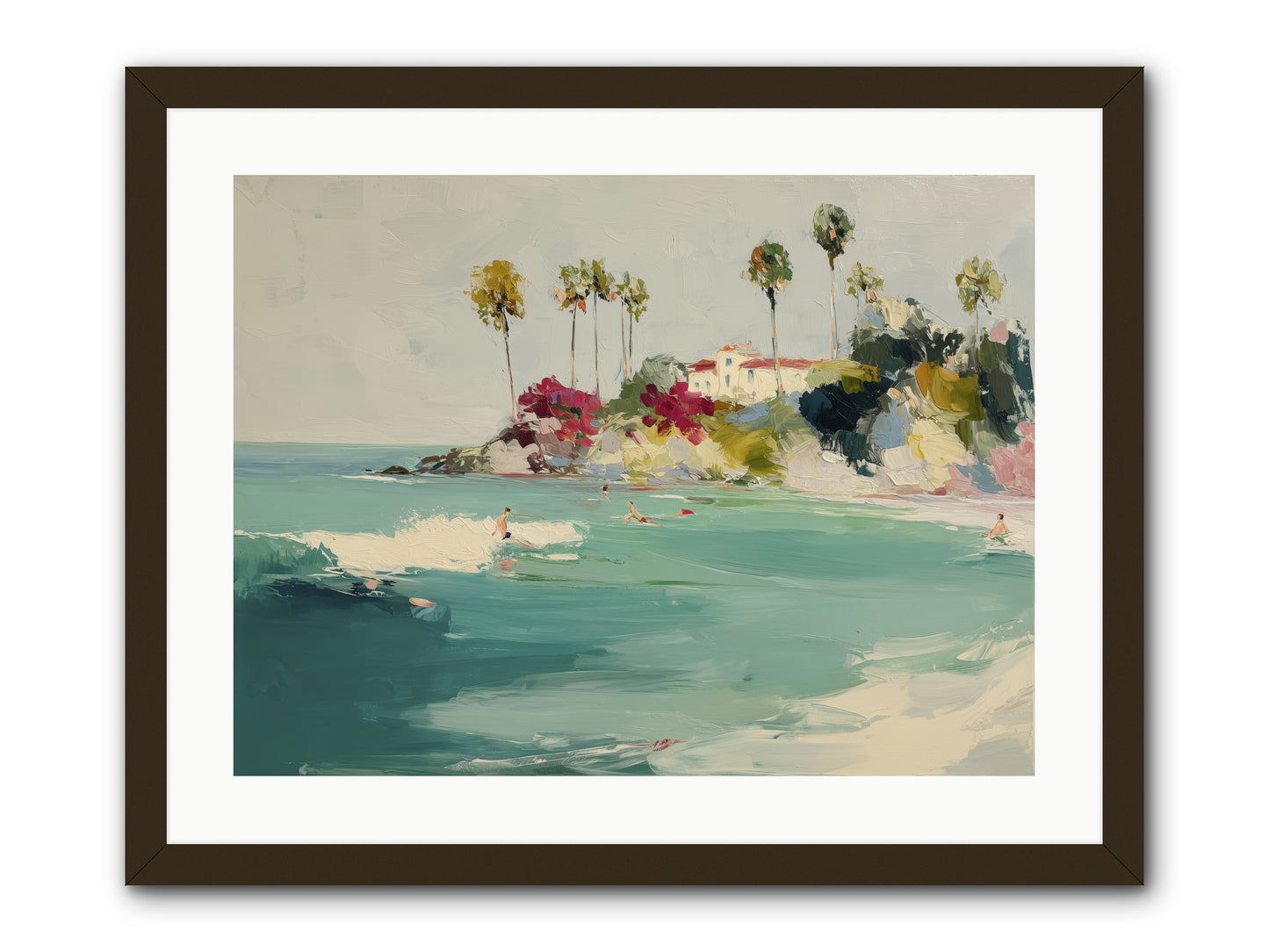 Seaside Souls -- Framed Print - Black 24x18