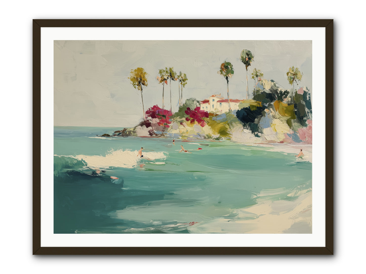 Seaside Souls -- Framed Print - Black 40x30