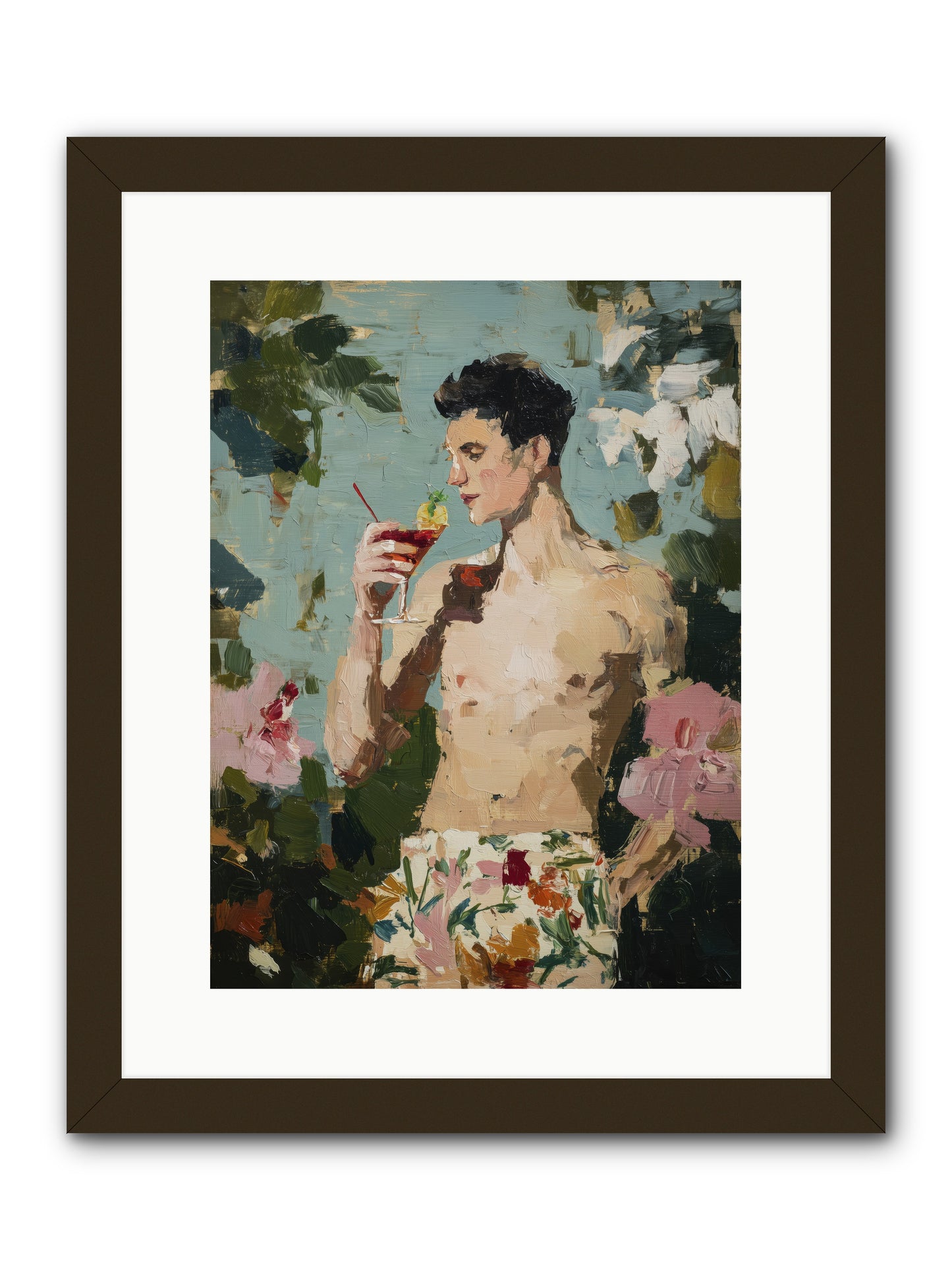 Seaside Spirit Quest -- Framed Print - Black 12x16