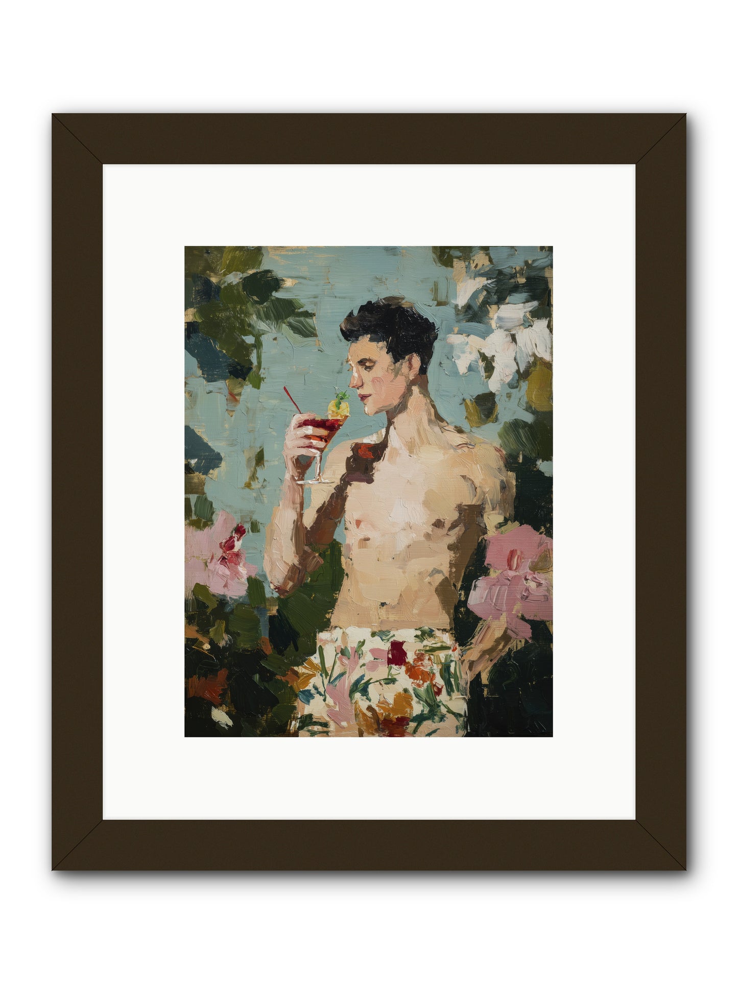 Seaside Spirit Quest -- Framed Print - Black 9x12