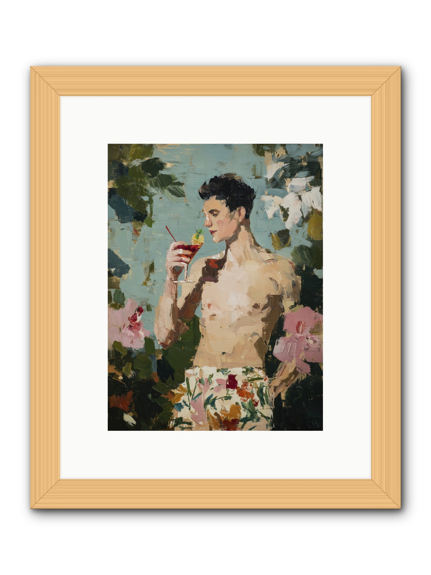 Seaside Spirit Quest -- Framed Print - Natural 9x12