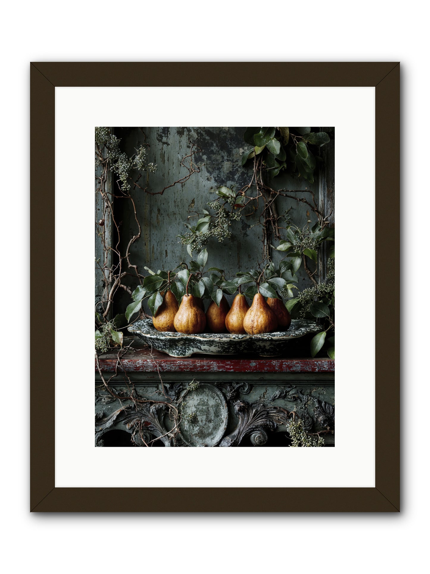 Seasons Write Poetry-REZ -- Framed Print - Black 12x16