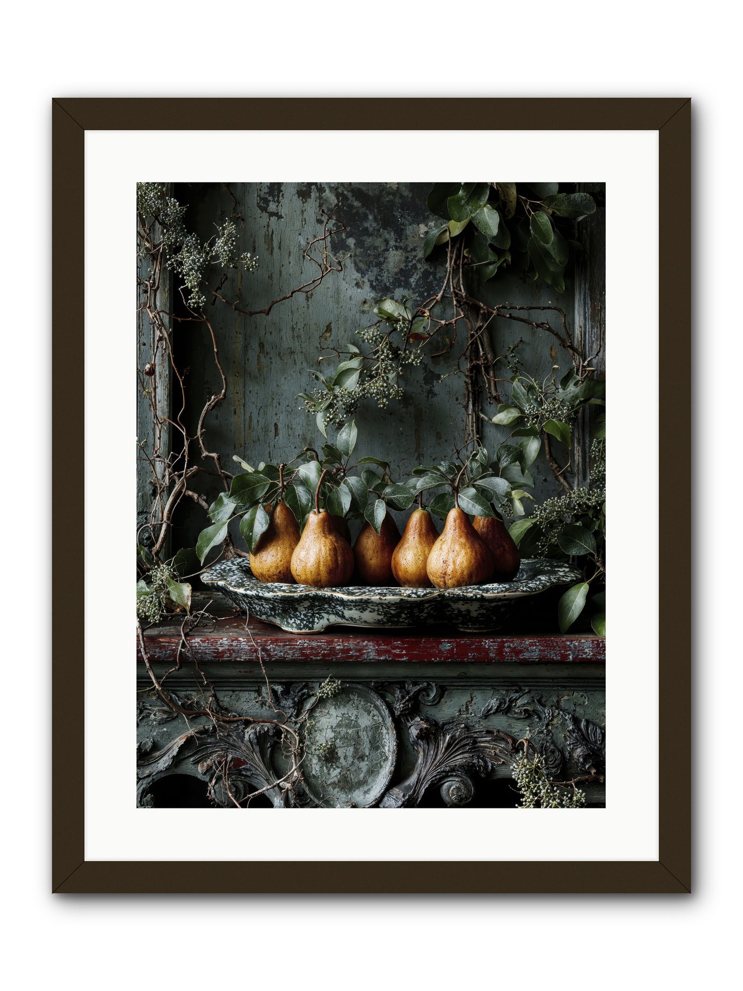 Seasons Write Poetry-REZ -- Framed Print - Black 18x24
