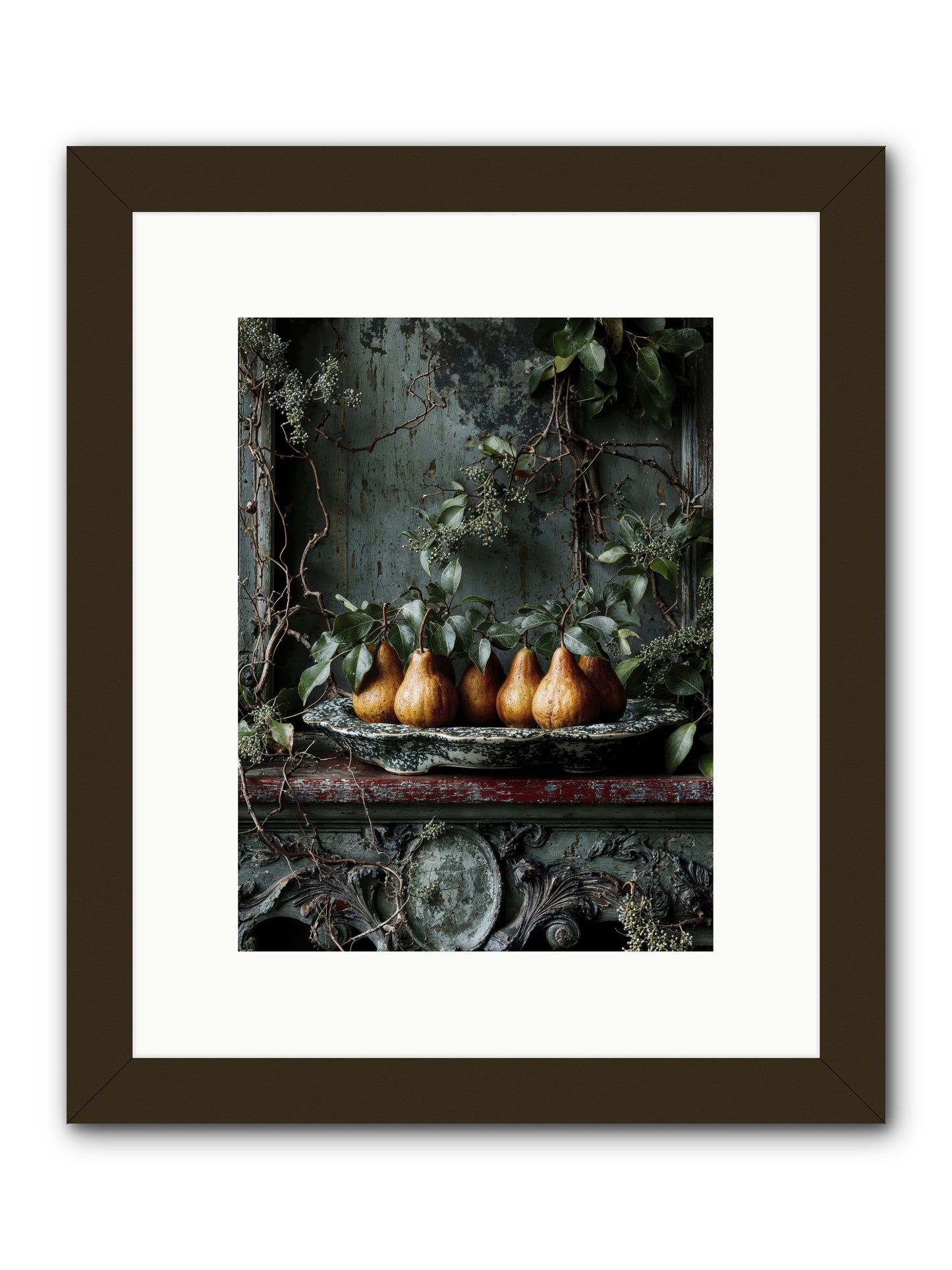 Seasons Write Poetry-REZ -- Framed Print - Black 9x12