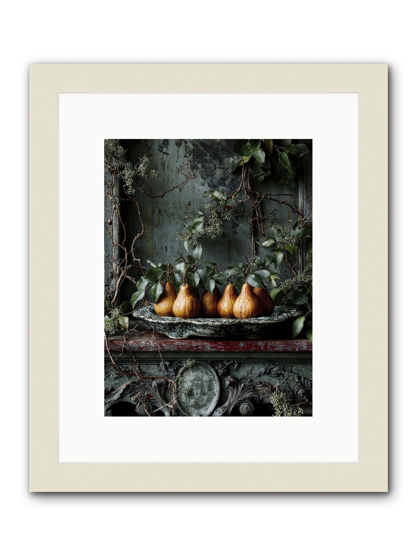 Seasons Write Poetry-REZ -- Framed Print - White 9x12