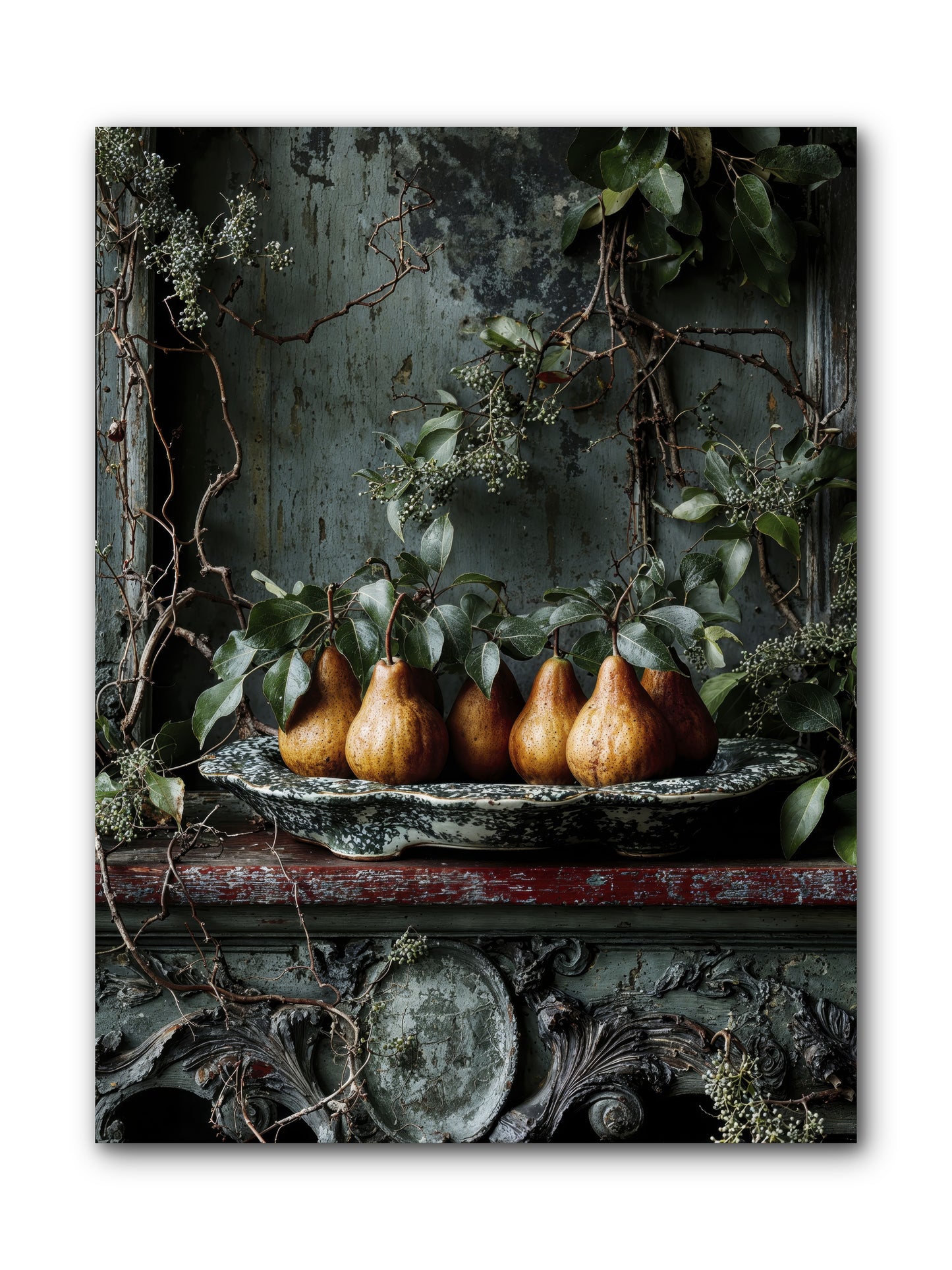 Seasons Write Poetry-REZ -- Wrapped Canvas 9x12
