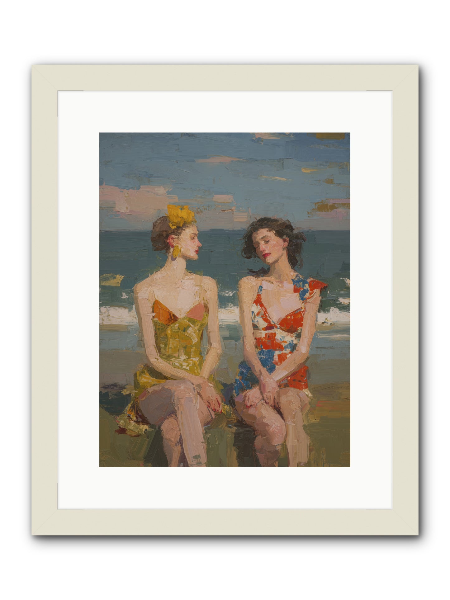 Seasons of Gold -- Framed Print - White 12x16