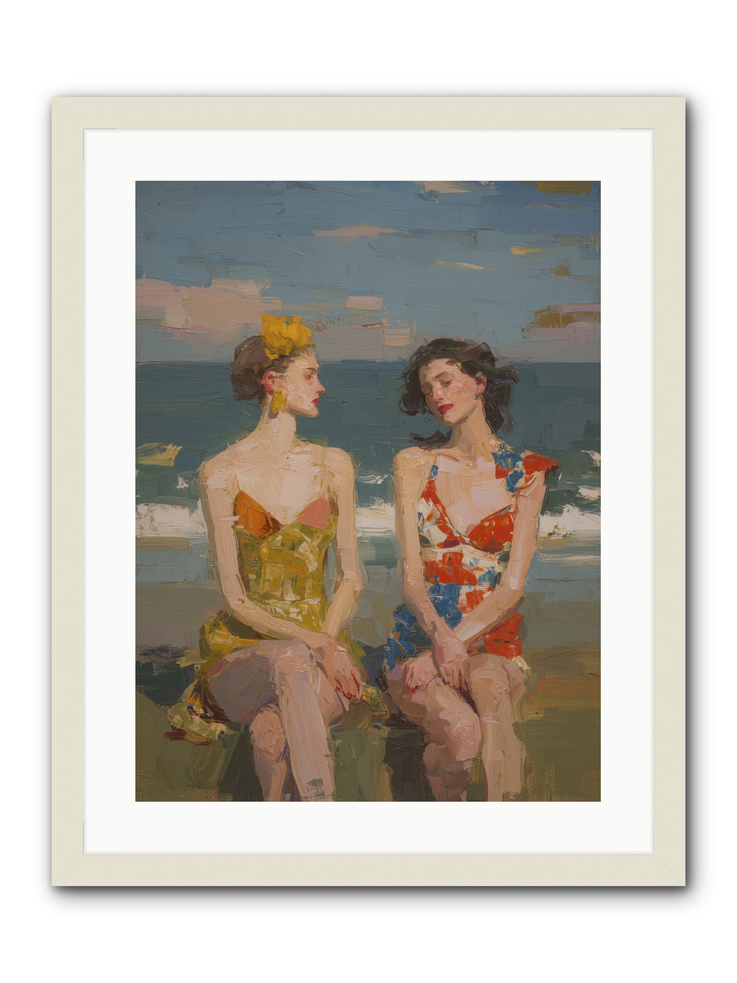 Seasons of Gold -- Framed Print - White 18x24