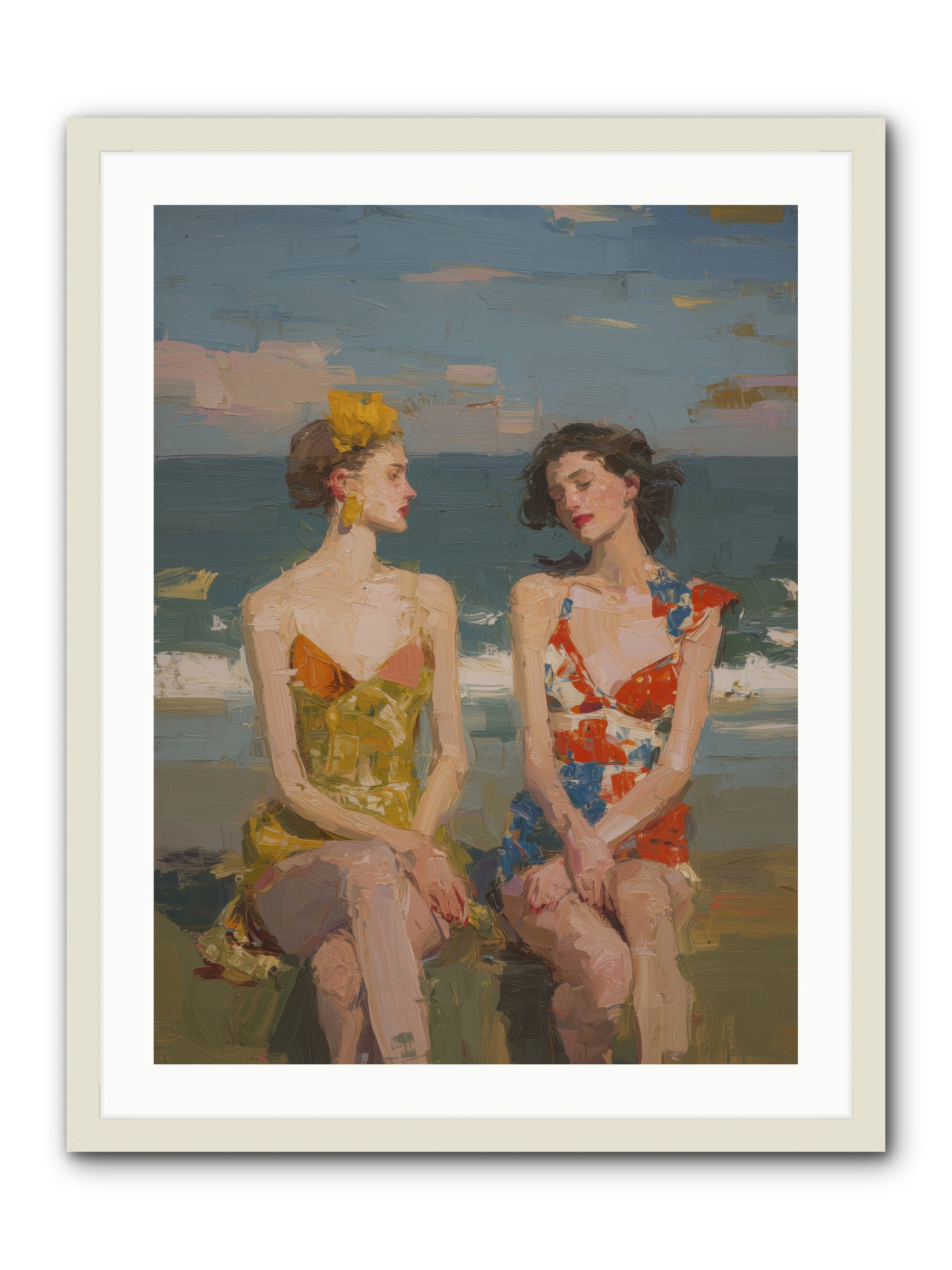 Seasons of Gold -- Framed Print - White 24x32