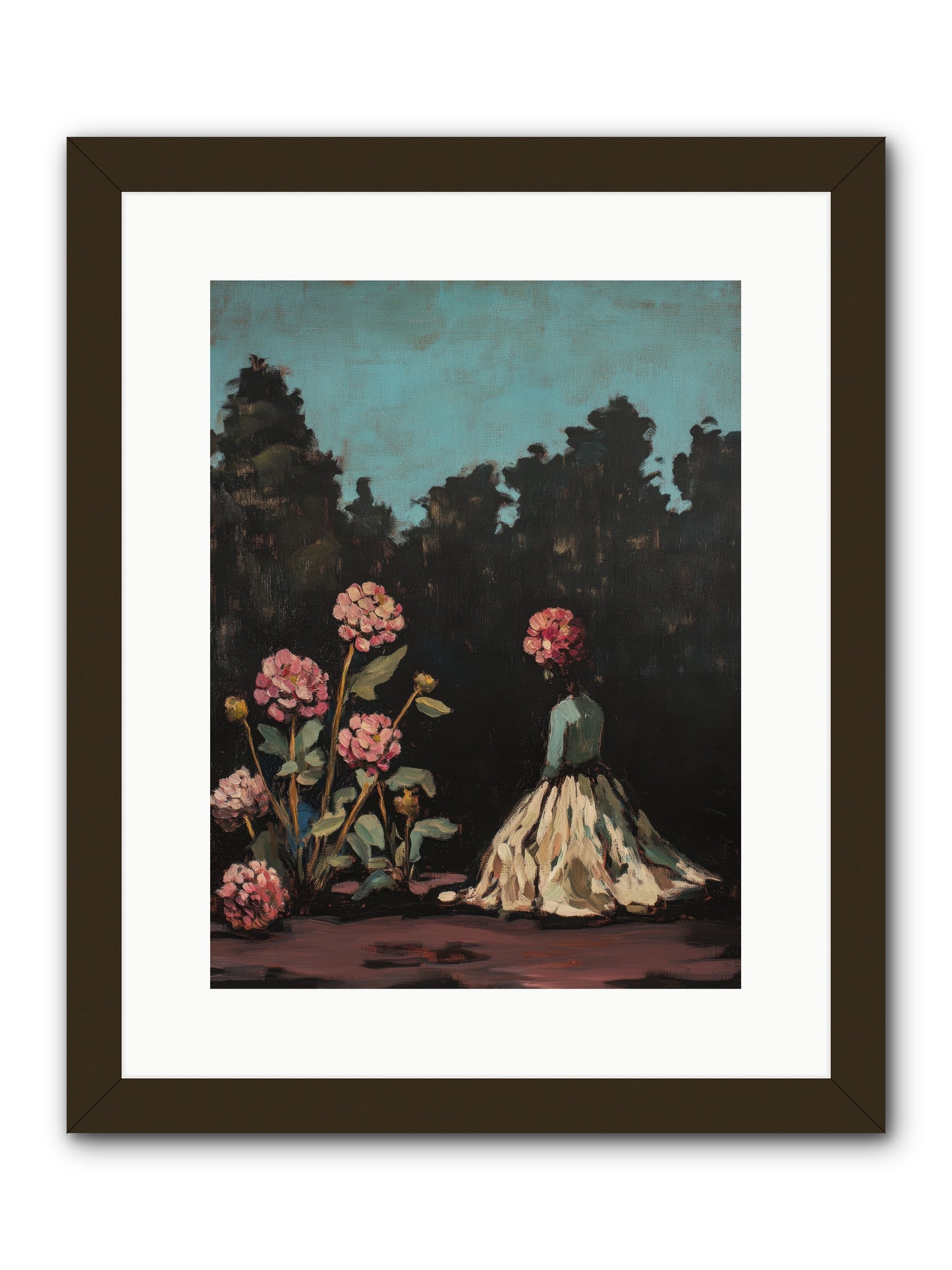 Secret Bloomer -- Framed Print - Black 12x16