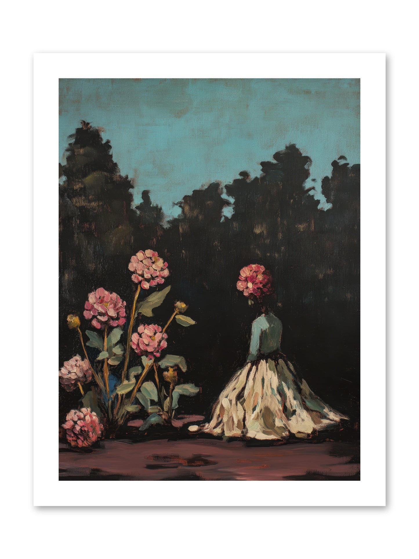 Secret Bloomer -- Loose Canvas Print 12x16