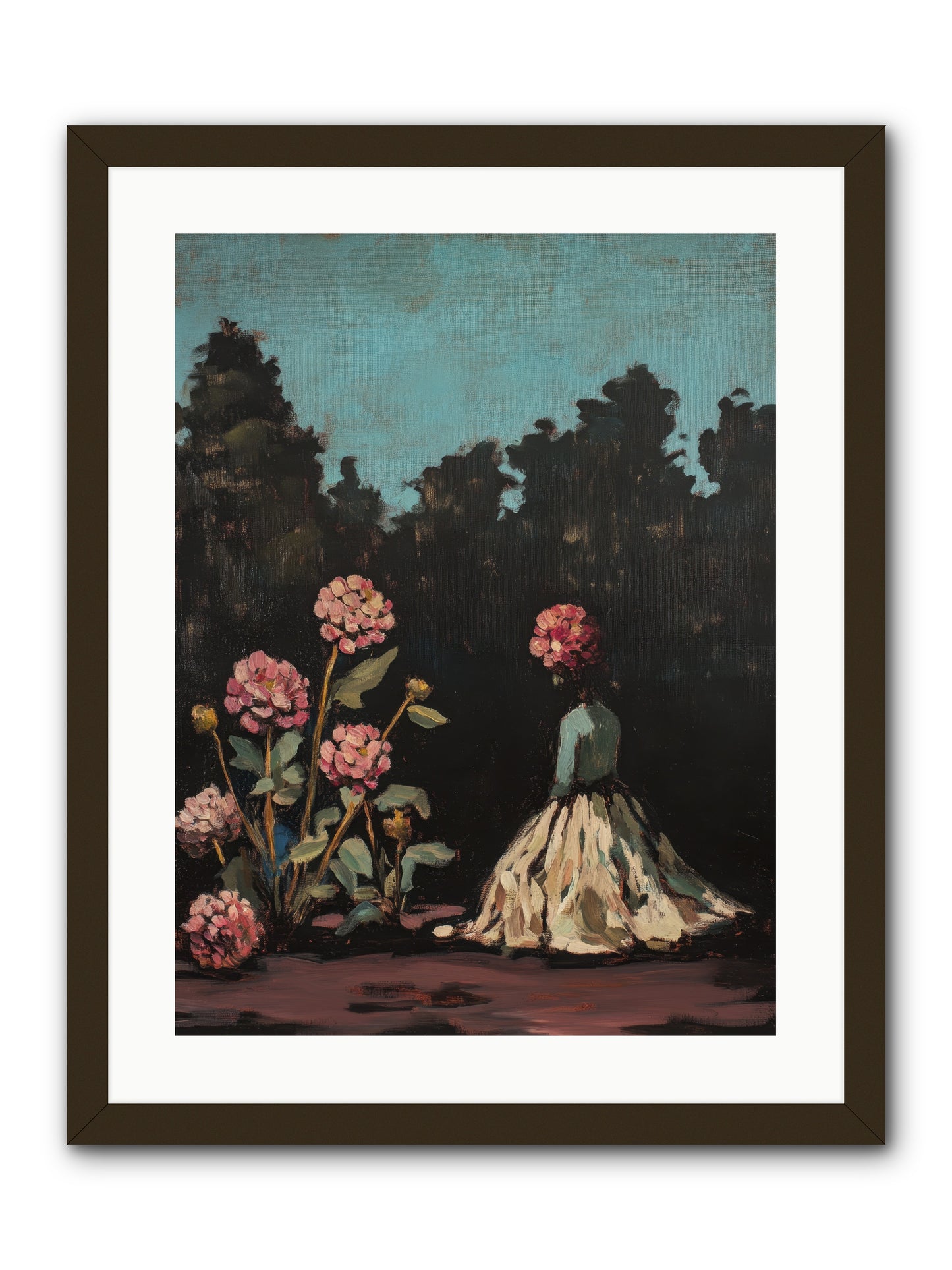 Secret Bloomer -- Framed Print - Black 18x24