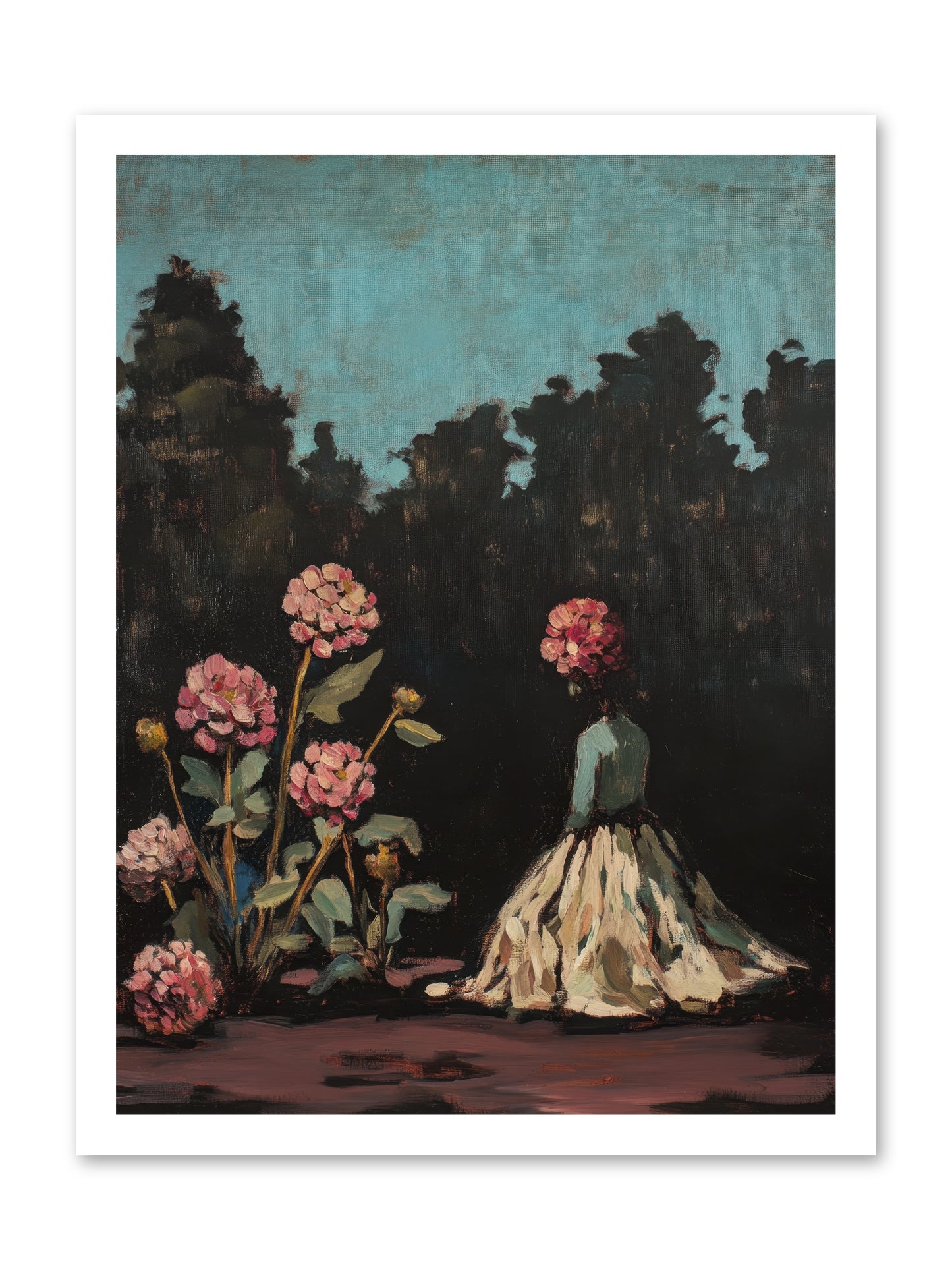 Secret Bloomer -- Loose Canvas Print 18x24