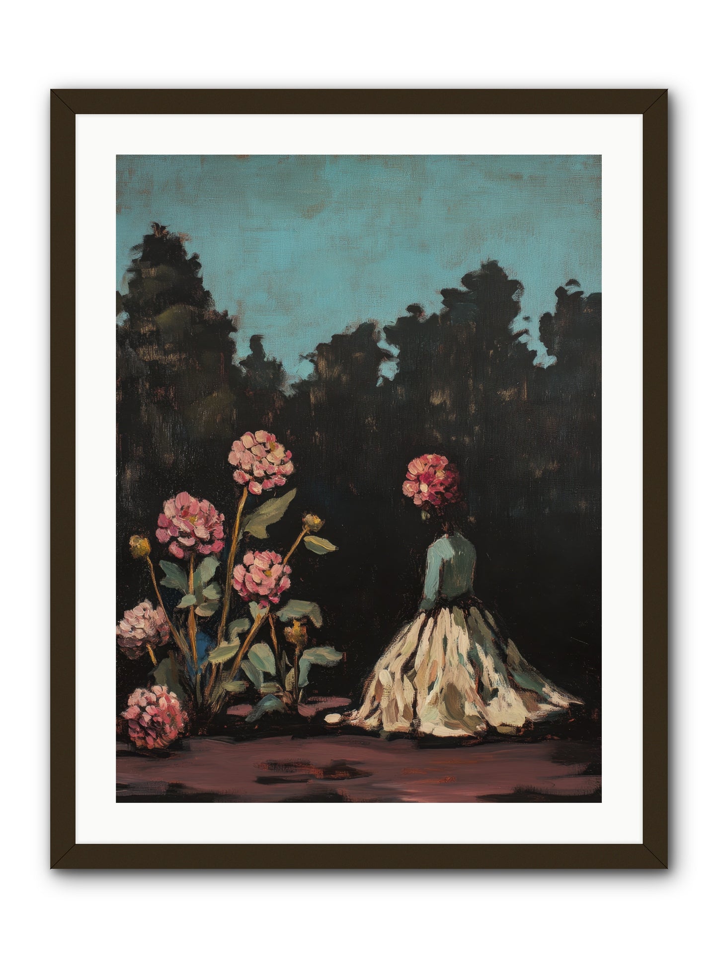Secret Bloomer -- Framed Print - Black 24x32