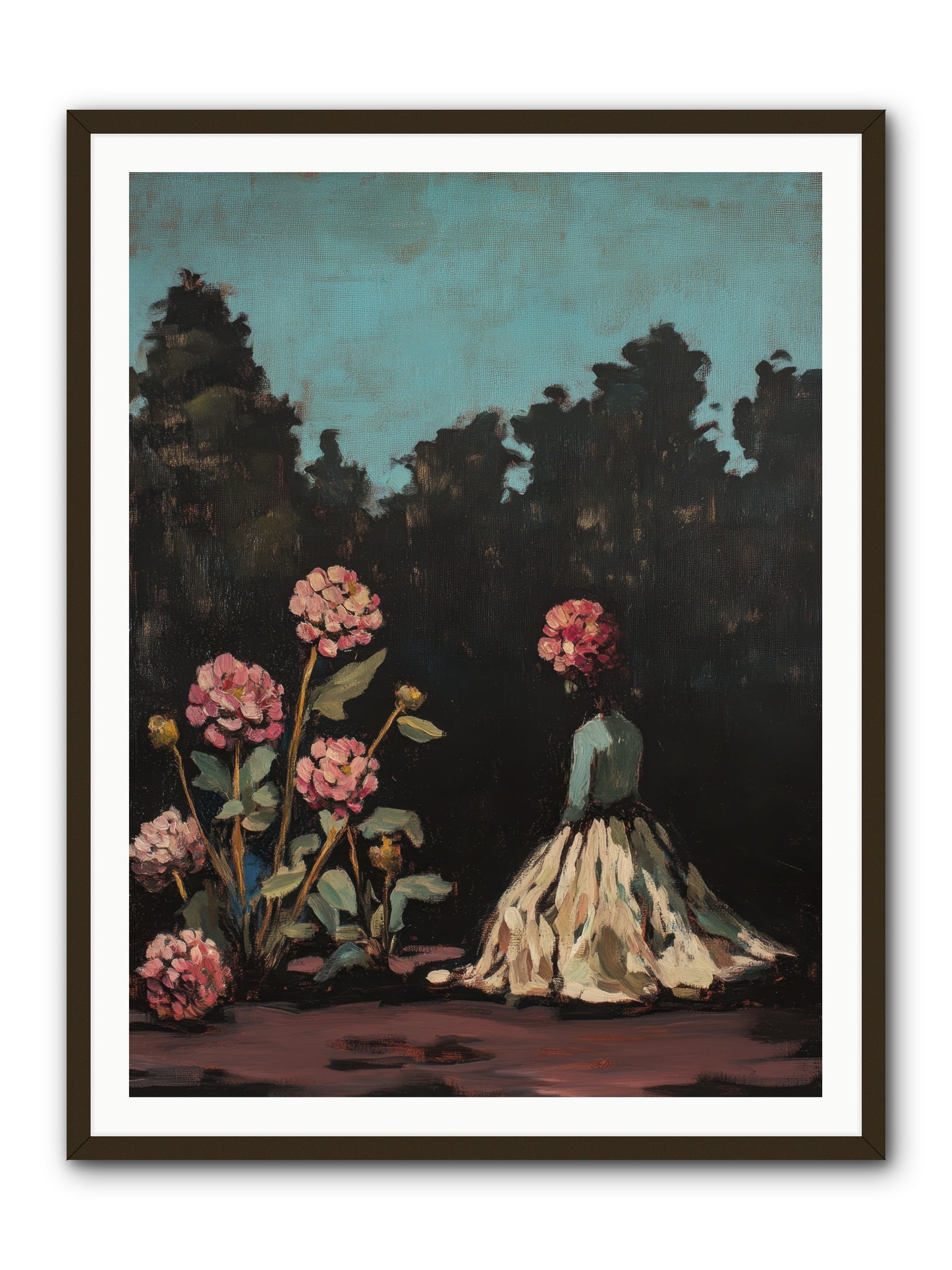 Secret Bloomer -- Framed Print - Black 36x48