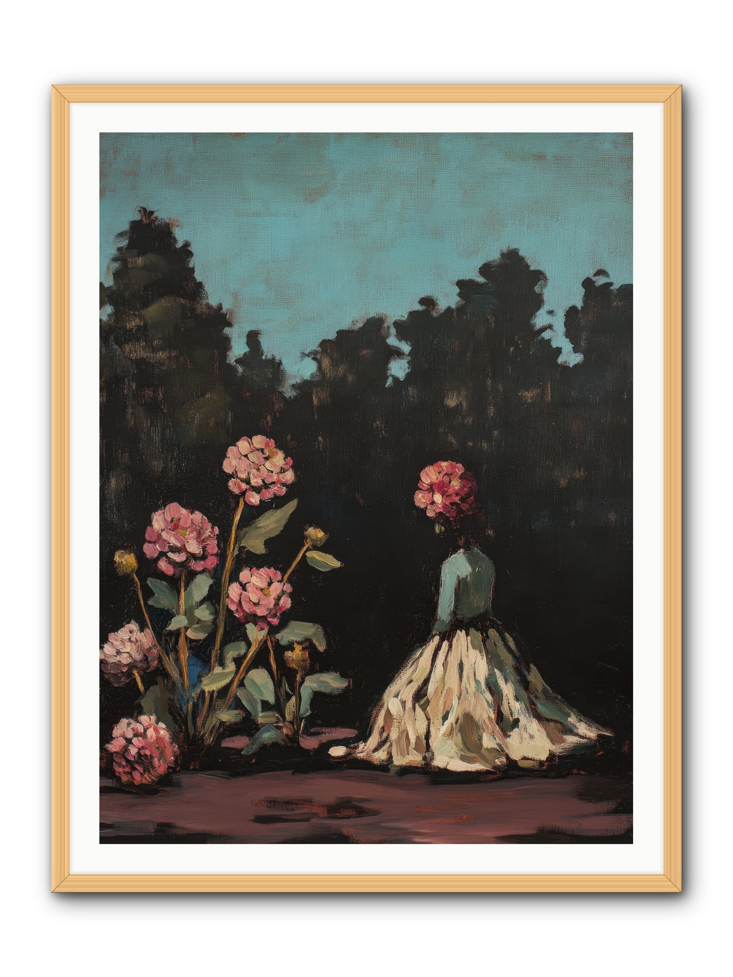 Secret Bloomer -- Framed Print - Natural 36x48