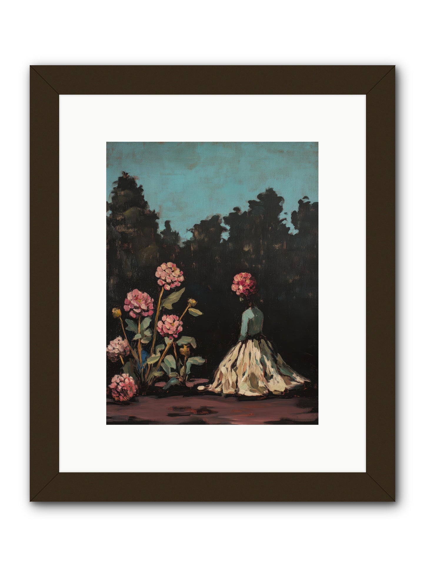 Secret Bloomer -- Framed Print - Black 9x12