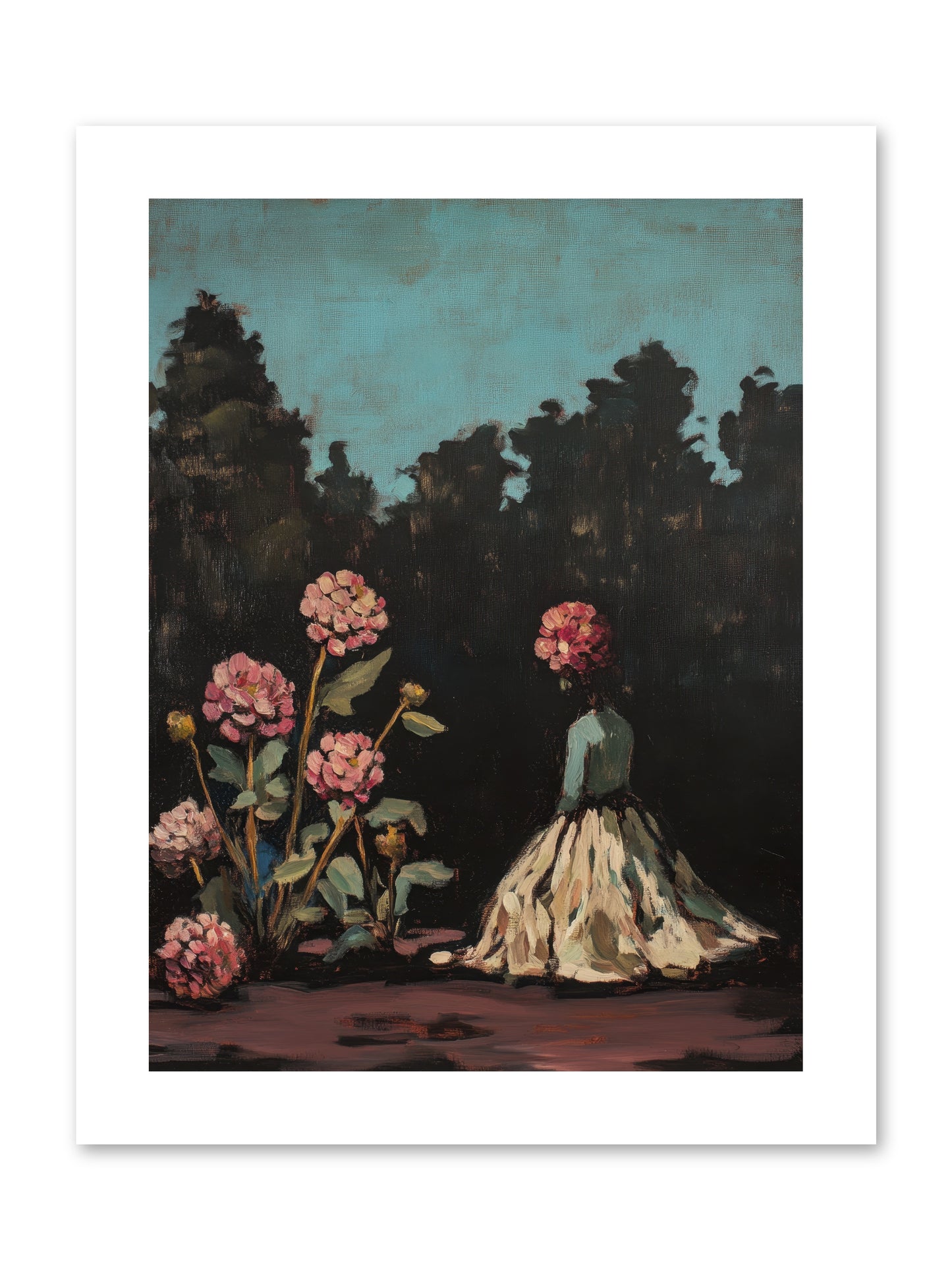Secret Bloomer -- Loose Canvas Print 9x12