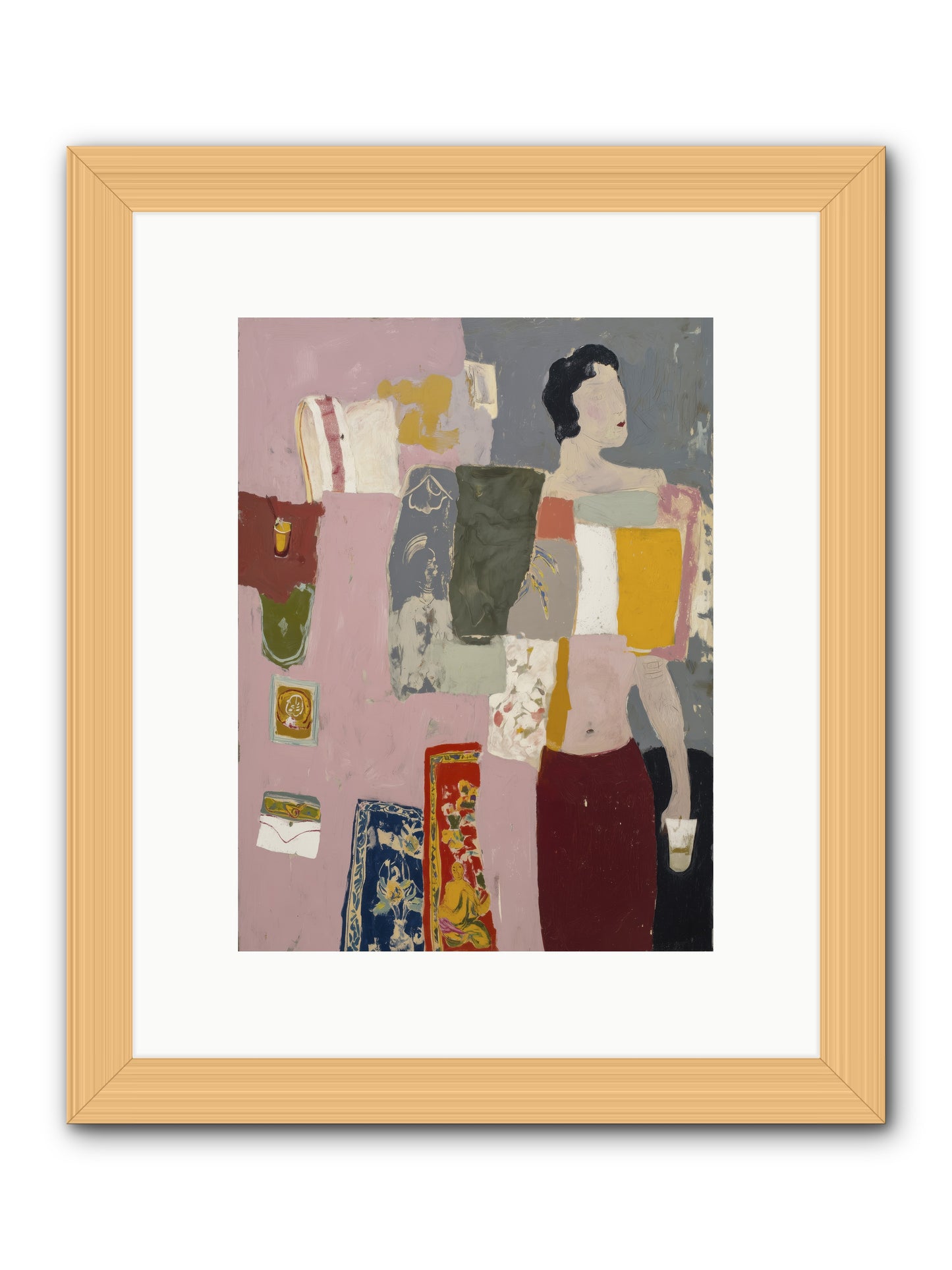 Secret Correspondence -- Framed Print - Natural 9x12