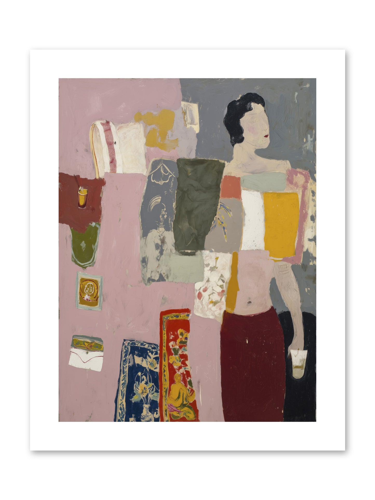 Secret Correspondence -- Loose Canvas Print 9x12