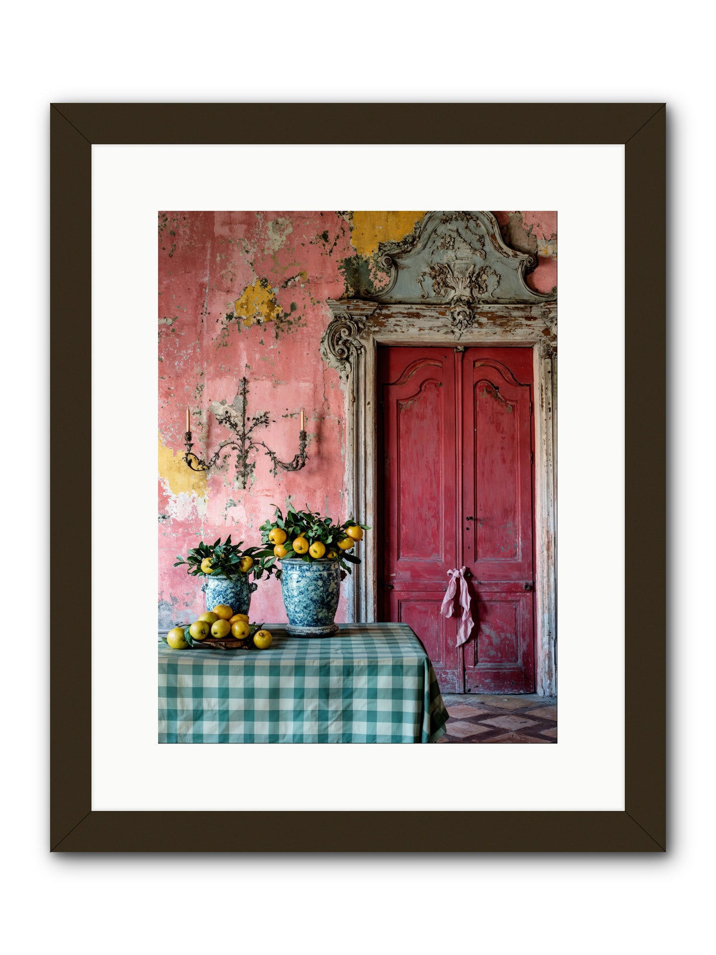 Secret Court Of Dreams -- Framed Print - Black 12x16