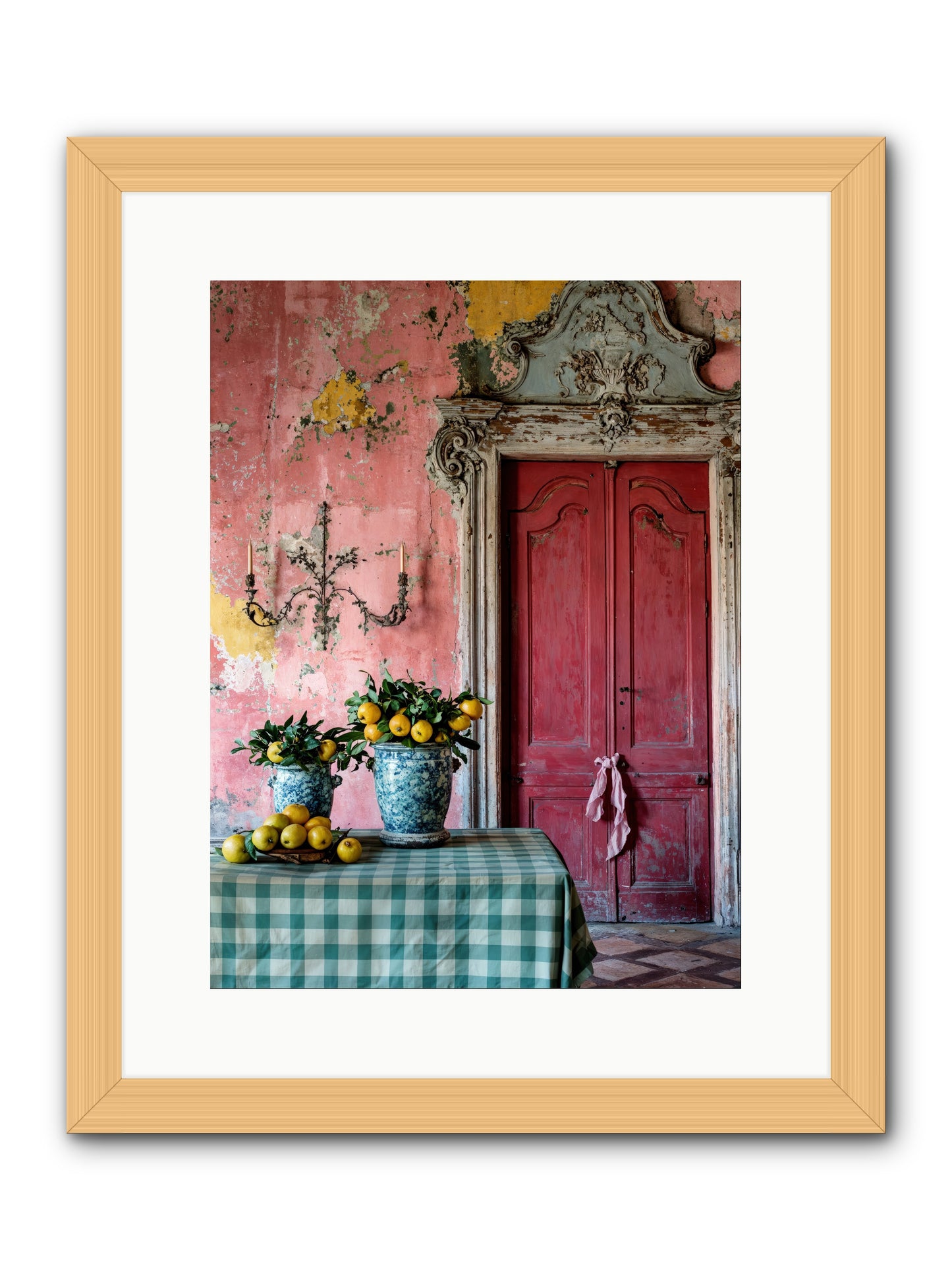 Secret Court Of Dreams -- Framed Print - Natural 12x16