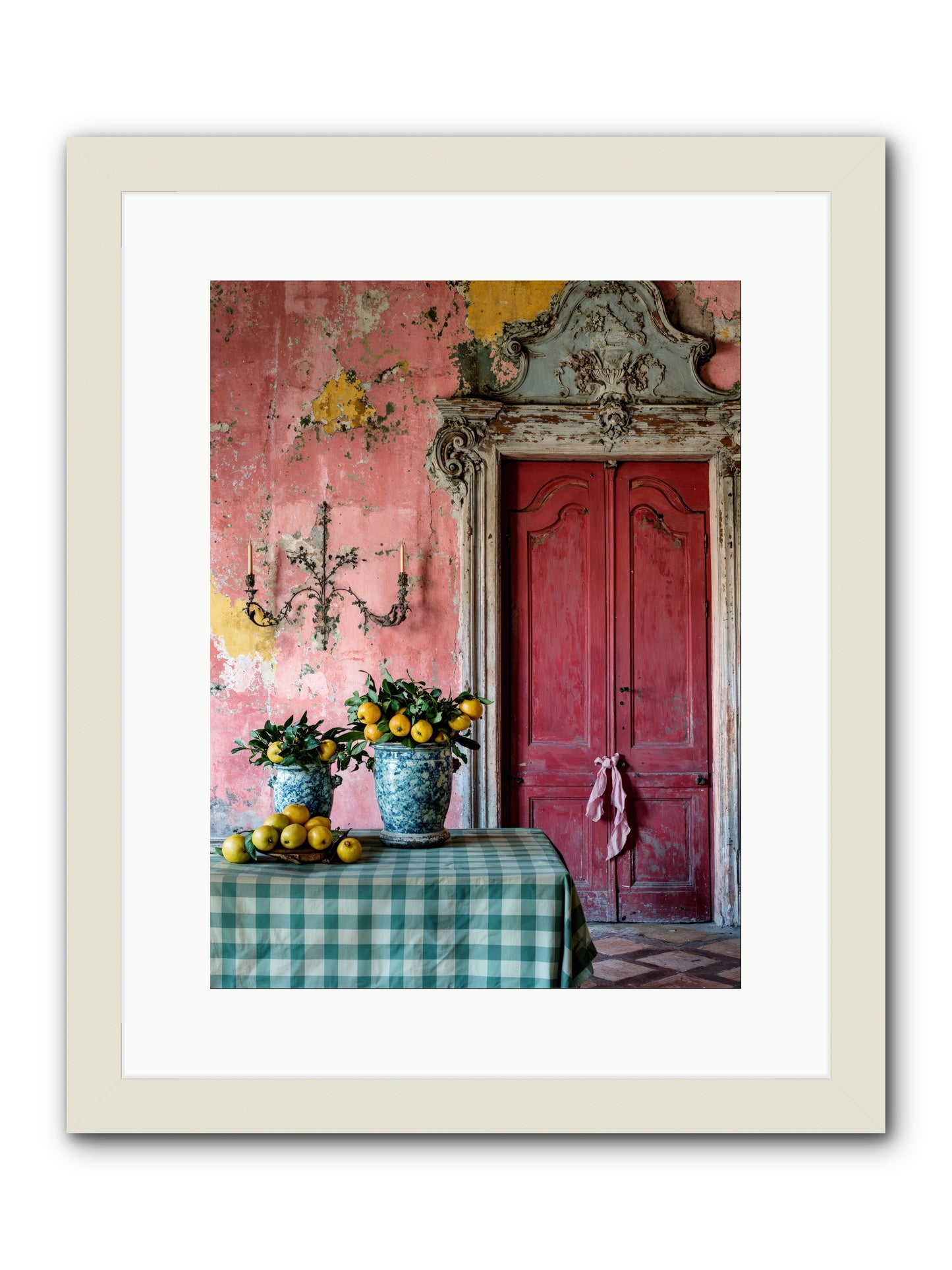 Secret Court Of Dreams -- Framed Print - White 12x16
