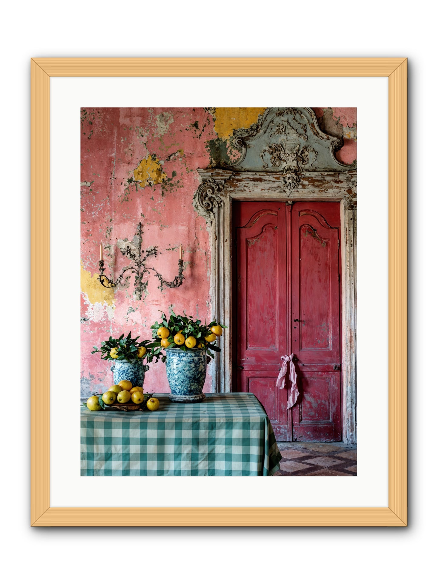 Secret Court Of Dreams -- Framed Print - Natural 18x24