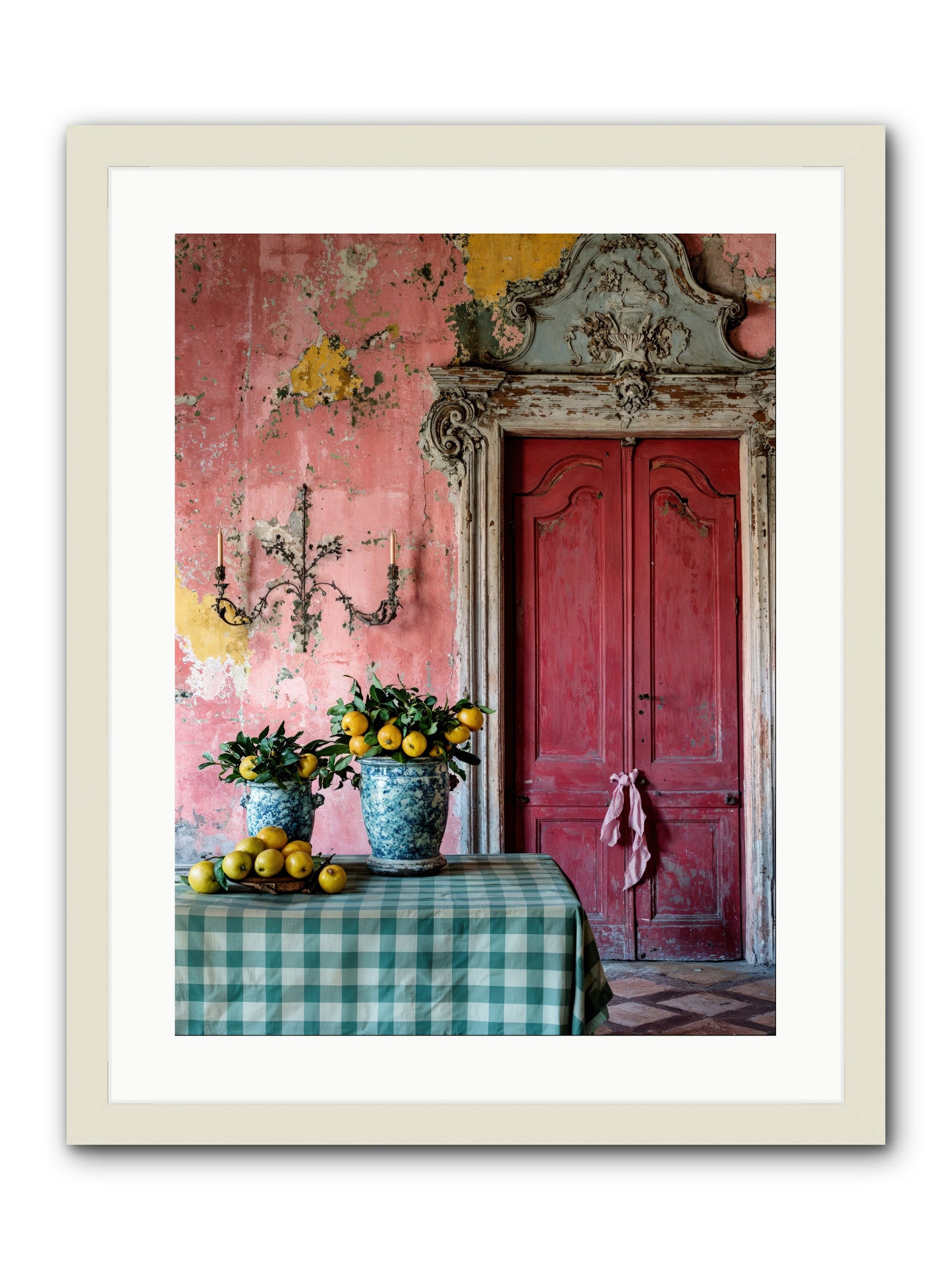 Secret Court Of Dreams -- Framed Print - White 18x24