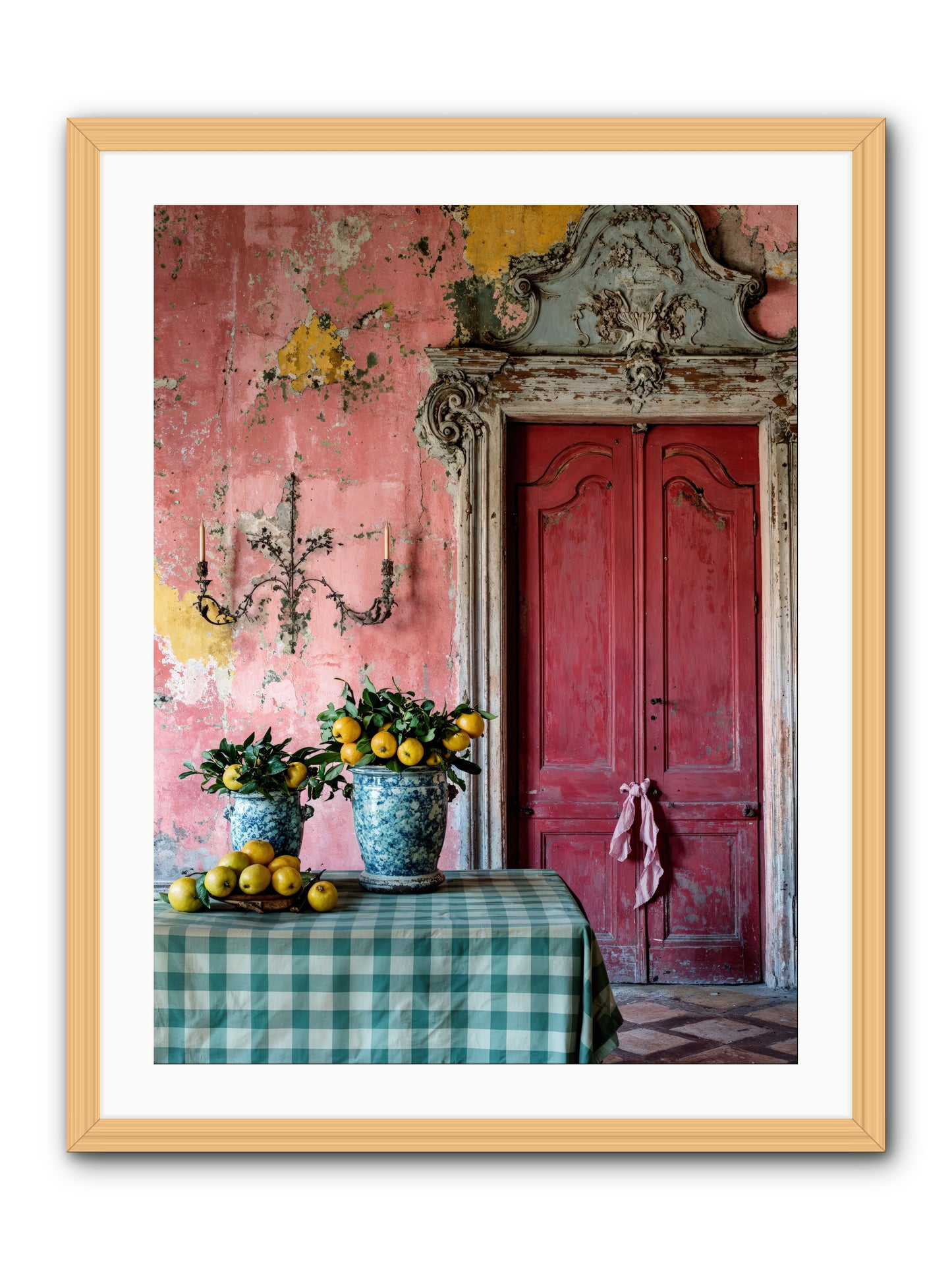 Secret Court Of Dreams -- Framed Print - Natural 24x32