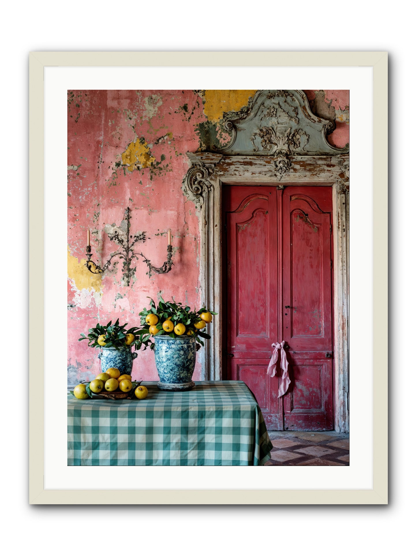 Secret Court Of Dreams -- Framed Print - White 24x32