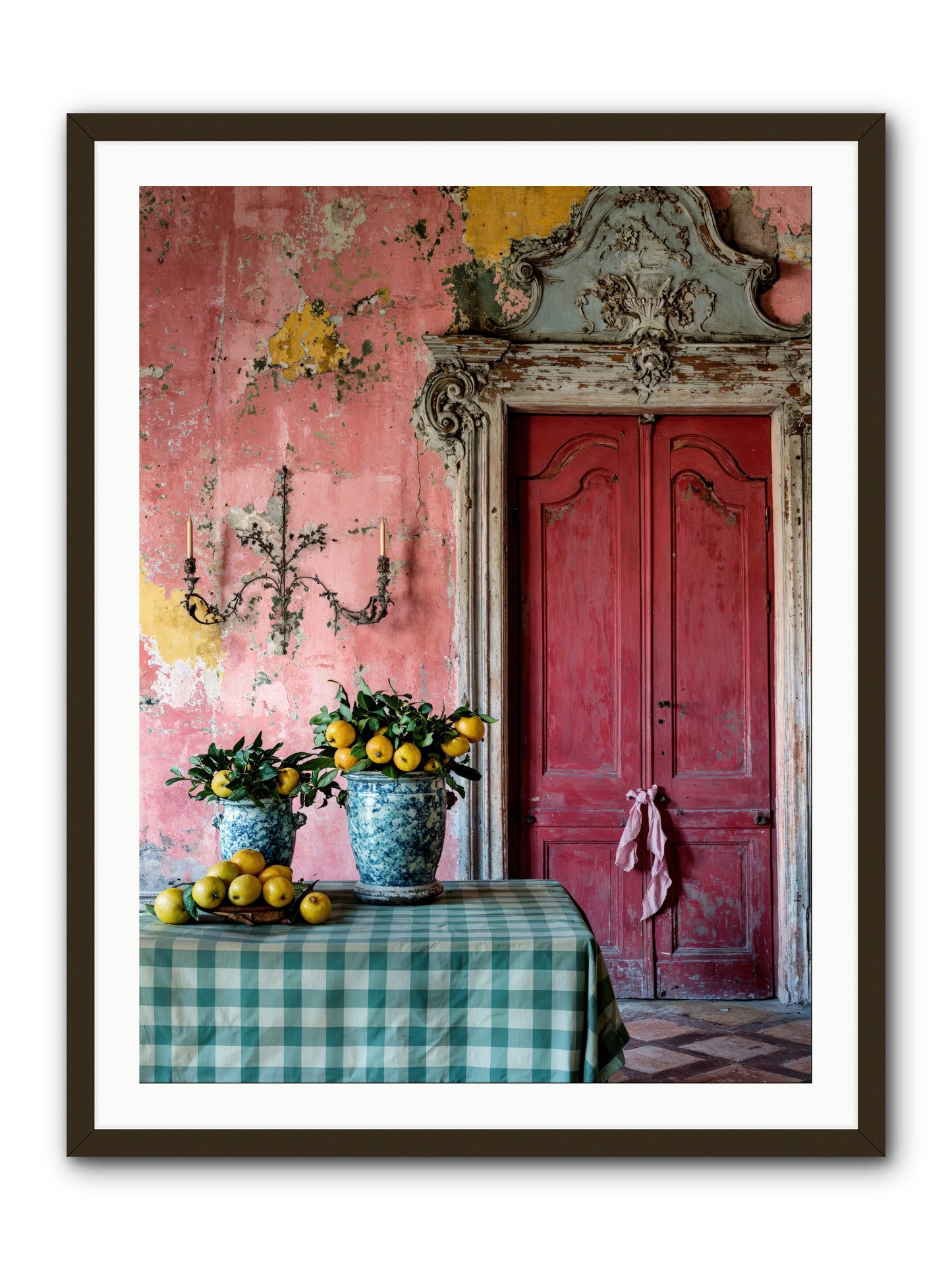 Secret Court Of Dreams -- Framed Print - Black 30x40
