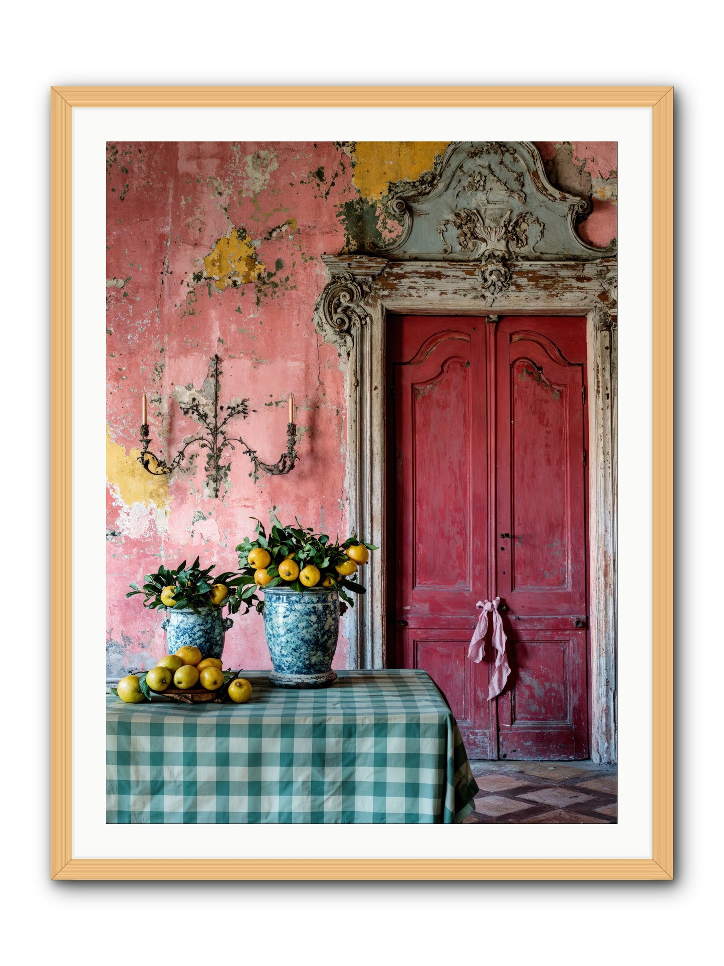 Secret Court Of Dreams -- Framed Print - Natural 30x40