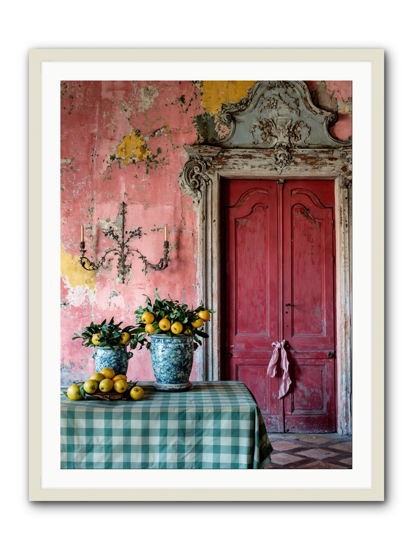 Secret Court Of Dreams -- Framed Print - White 30x40