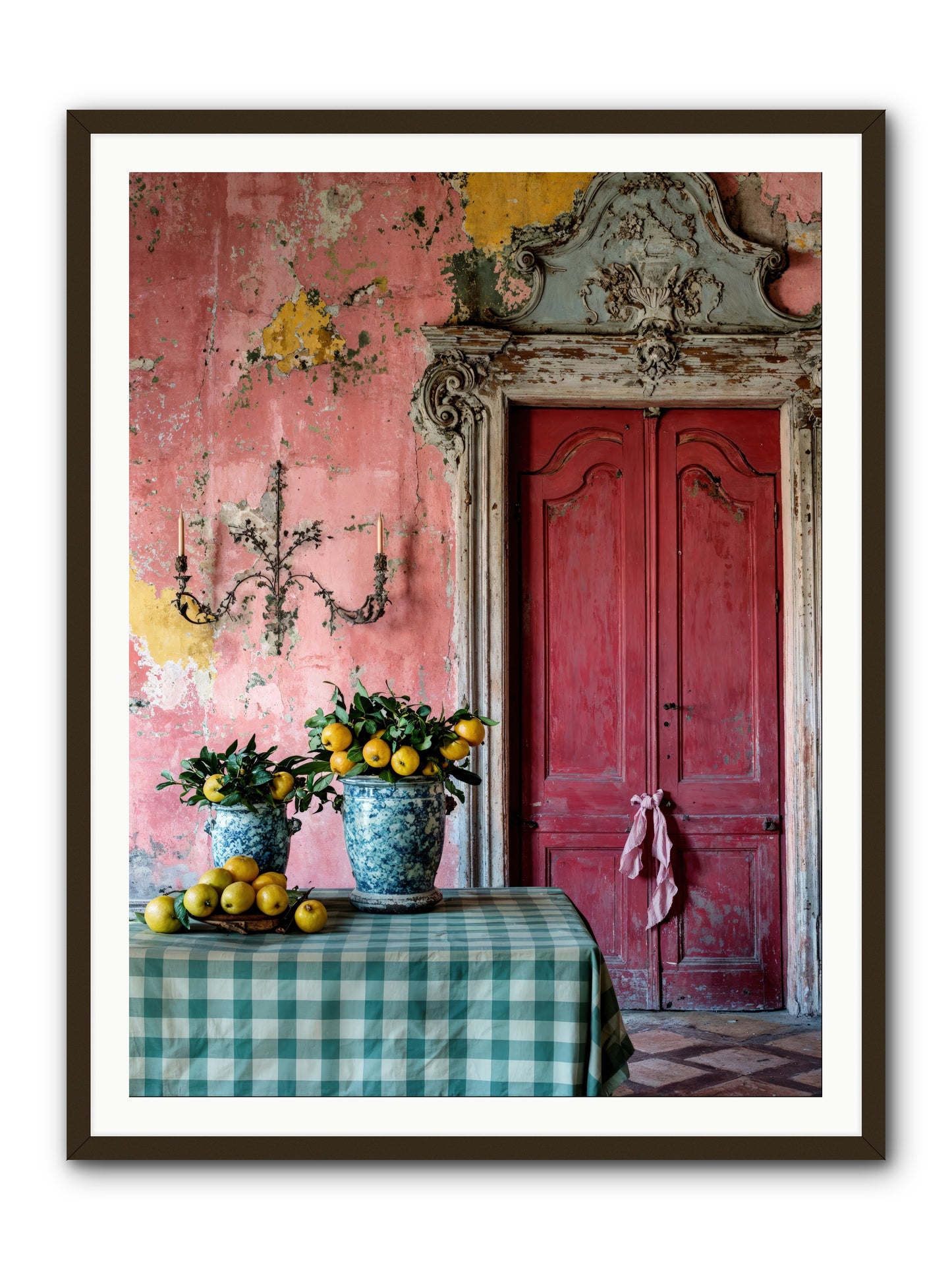 Secret Court Of Dreams -- Framed Print - Black 36x48