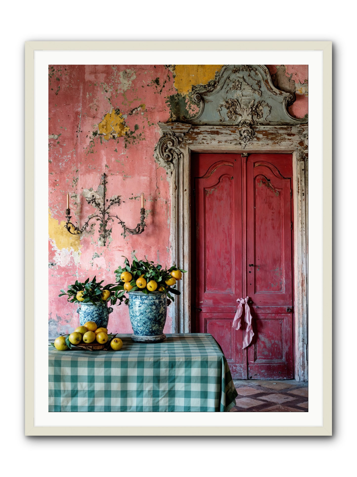 Secret Court Of Dreams -- Framed Print - White 36x48