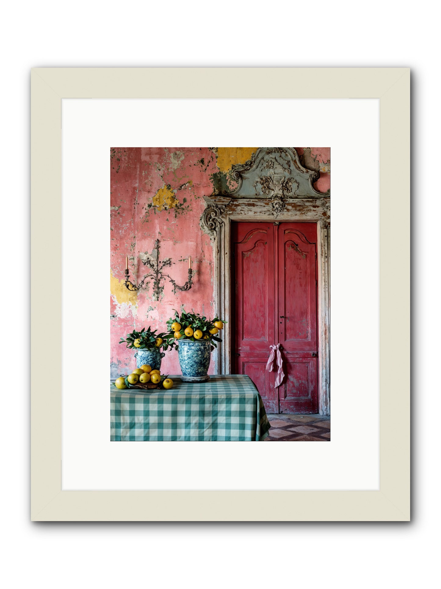 Secret Court Of Dreams -- Framed Print - White 9x12