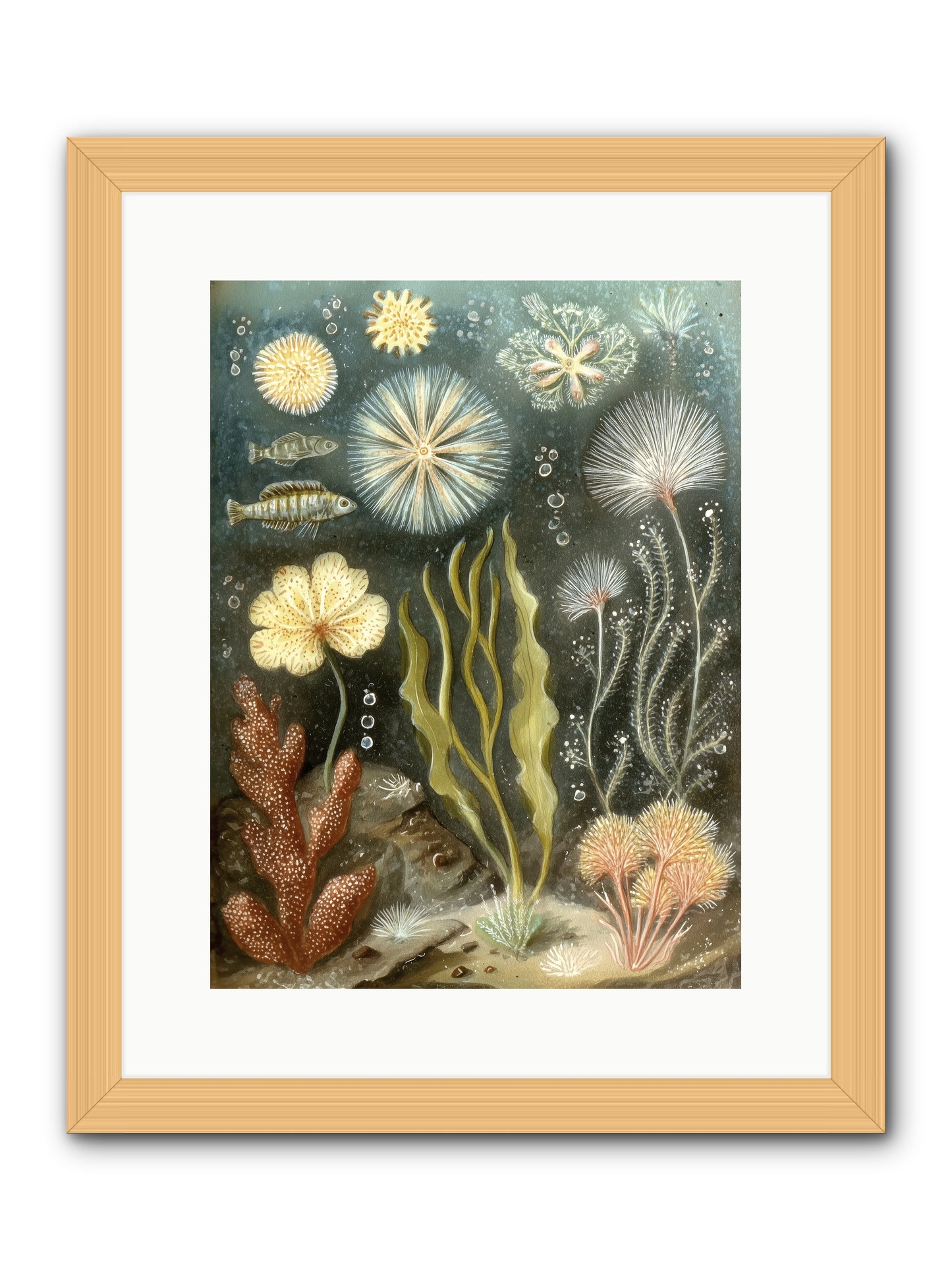 Secret Garden -- Framed Print - Natural 12x16