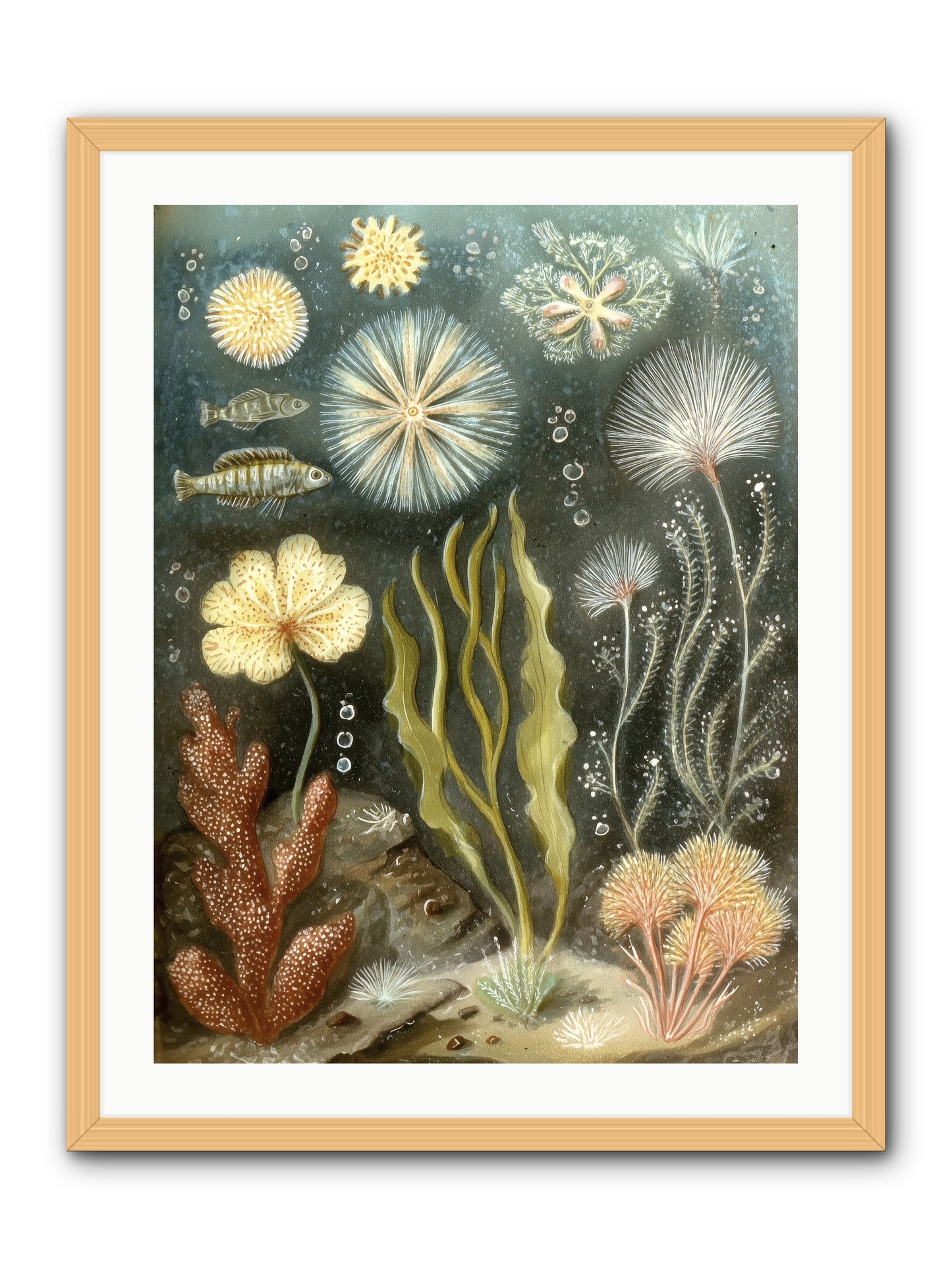 Secret Garden -- Framed Print - Natural 24x32