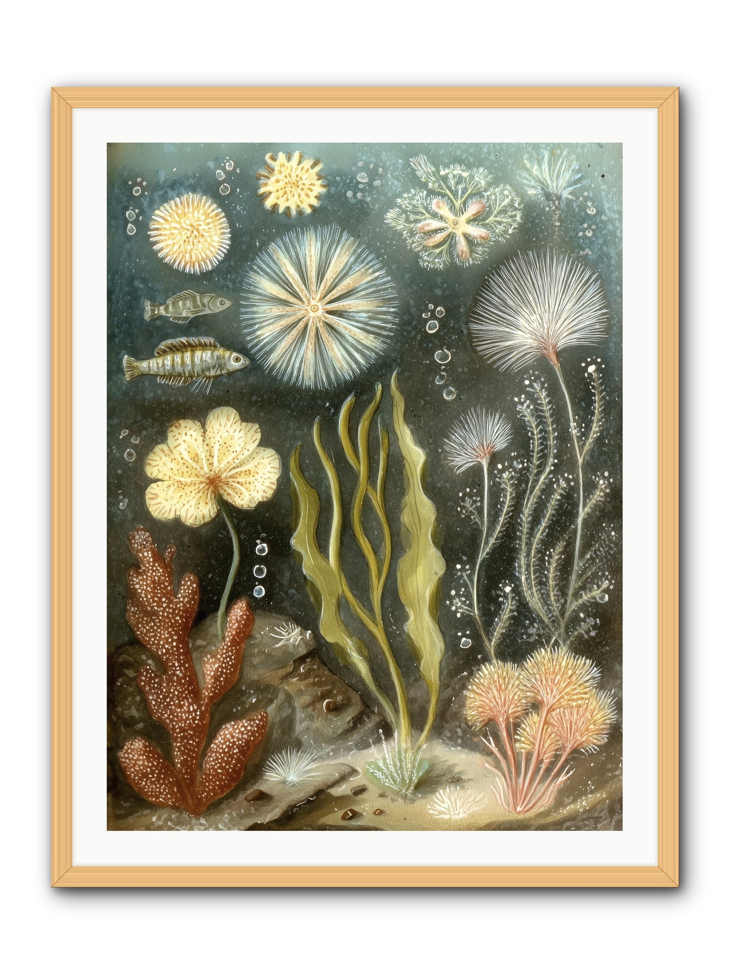 Secret Garden -- Framed Print - Natural 30x40