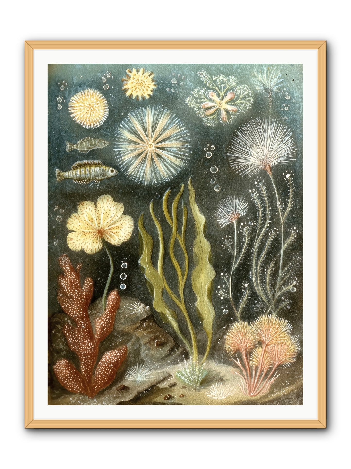 Secret Garden -- Framed Print - Natural 36x48