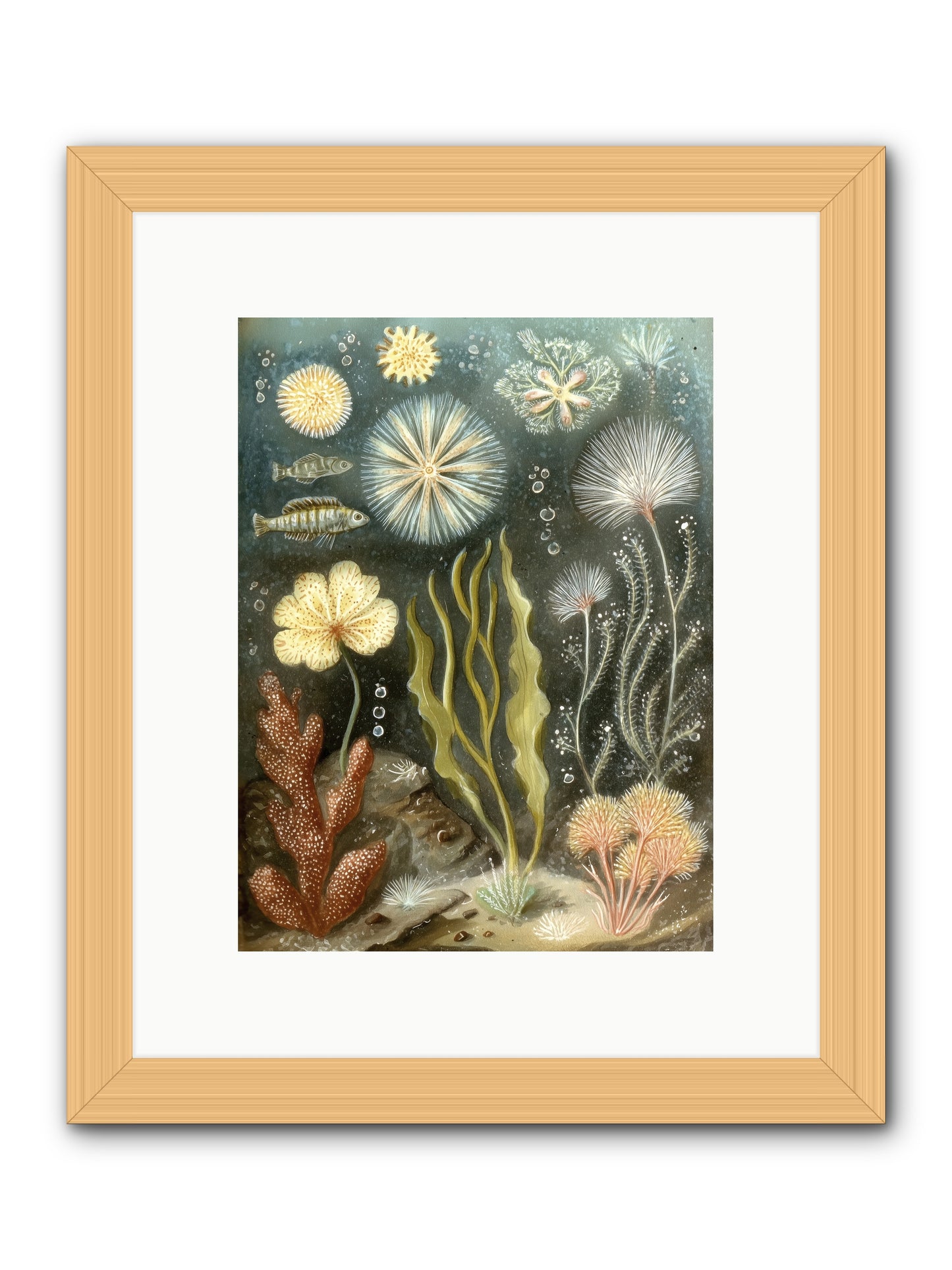 Secret Garden -- Framed Print - Natural 9x12