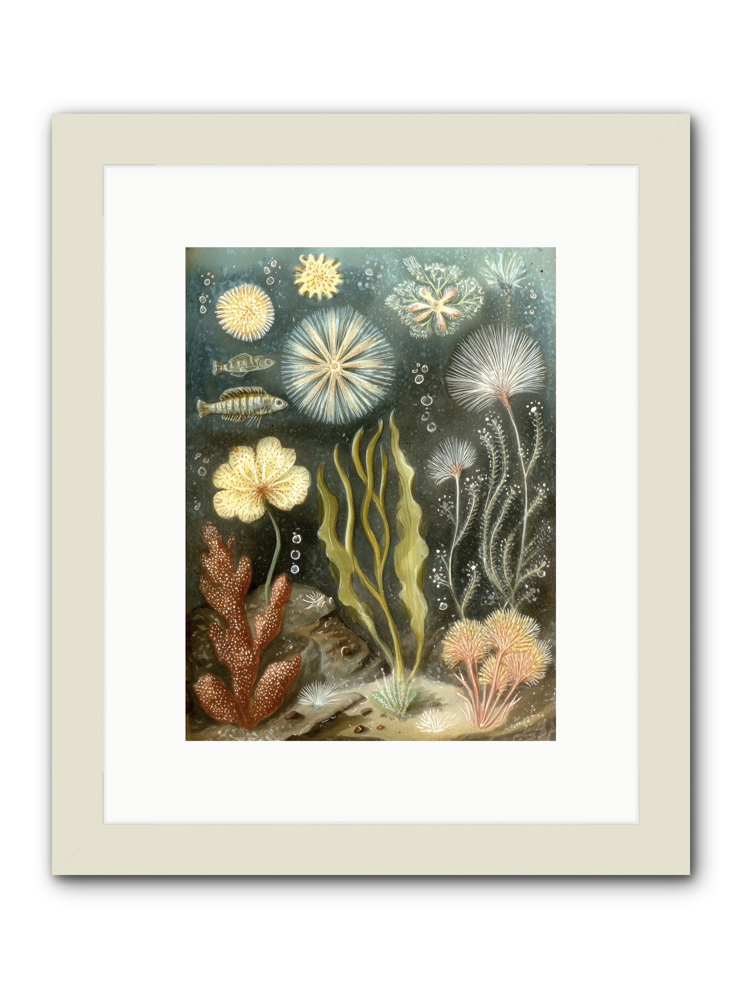 Secret Garden -- Framed Print - White 9x12